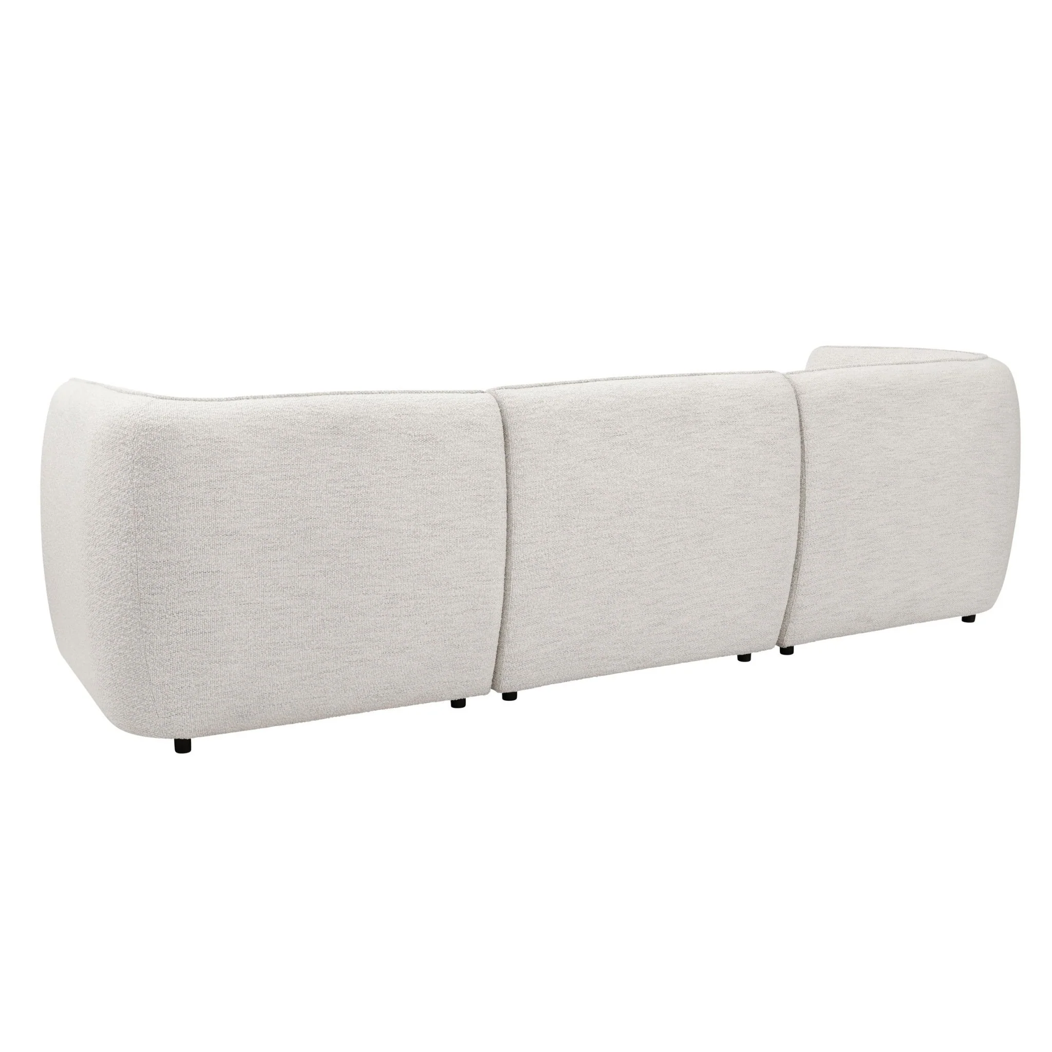 Porto 3 Seater Modular Sofa - Boucle Ivory - Image 6