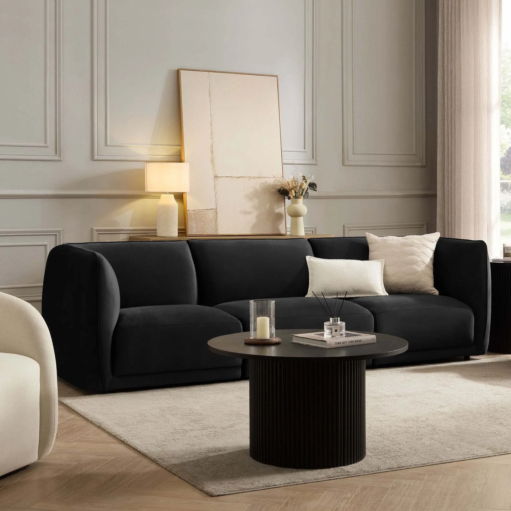 Porto 3 Seater Modular Sofa - Velvet Ink