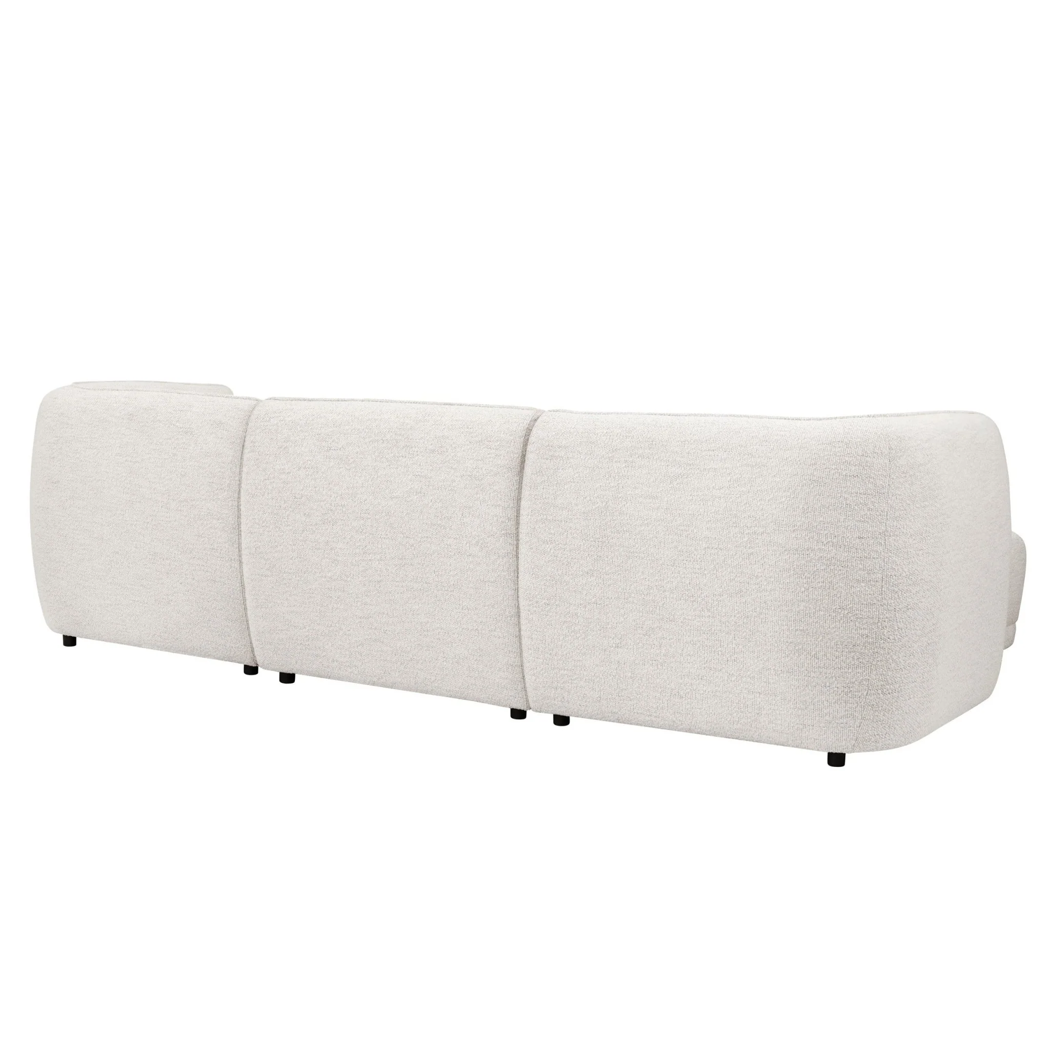Porto Left Hand Modular Chaise - Boucle Ivory - Image 6
