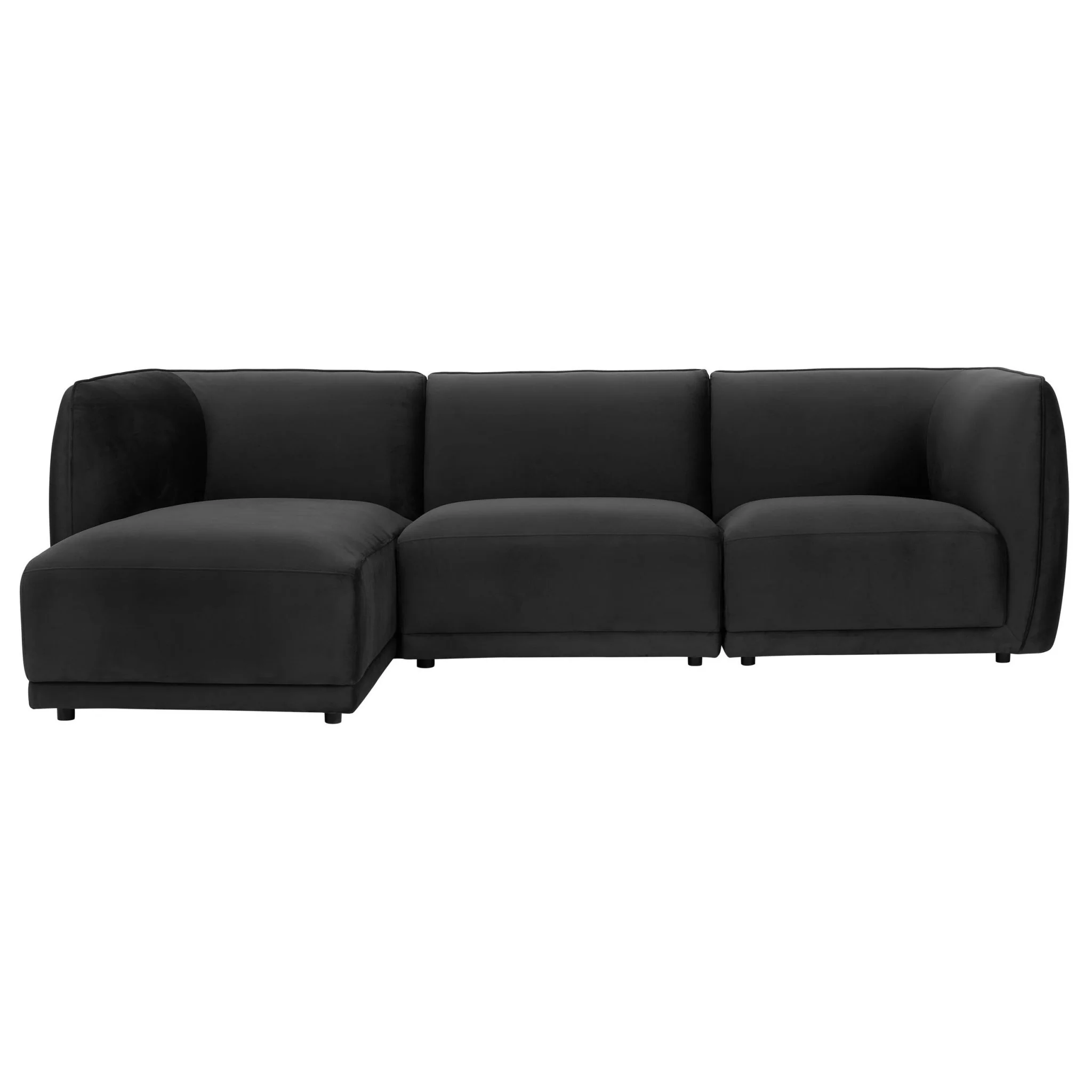 Porto Left Hand Modular Chaise - Velvet Ink - Image 3