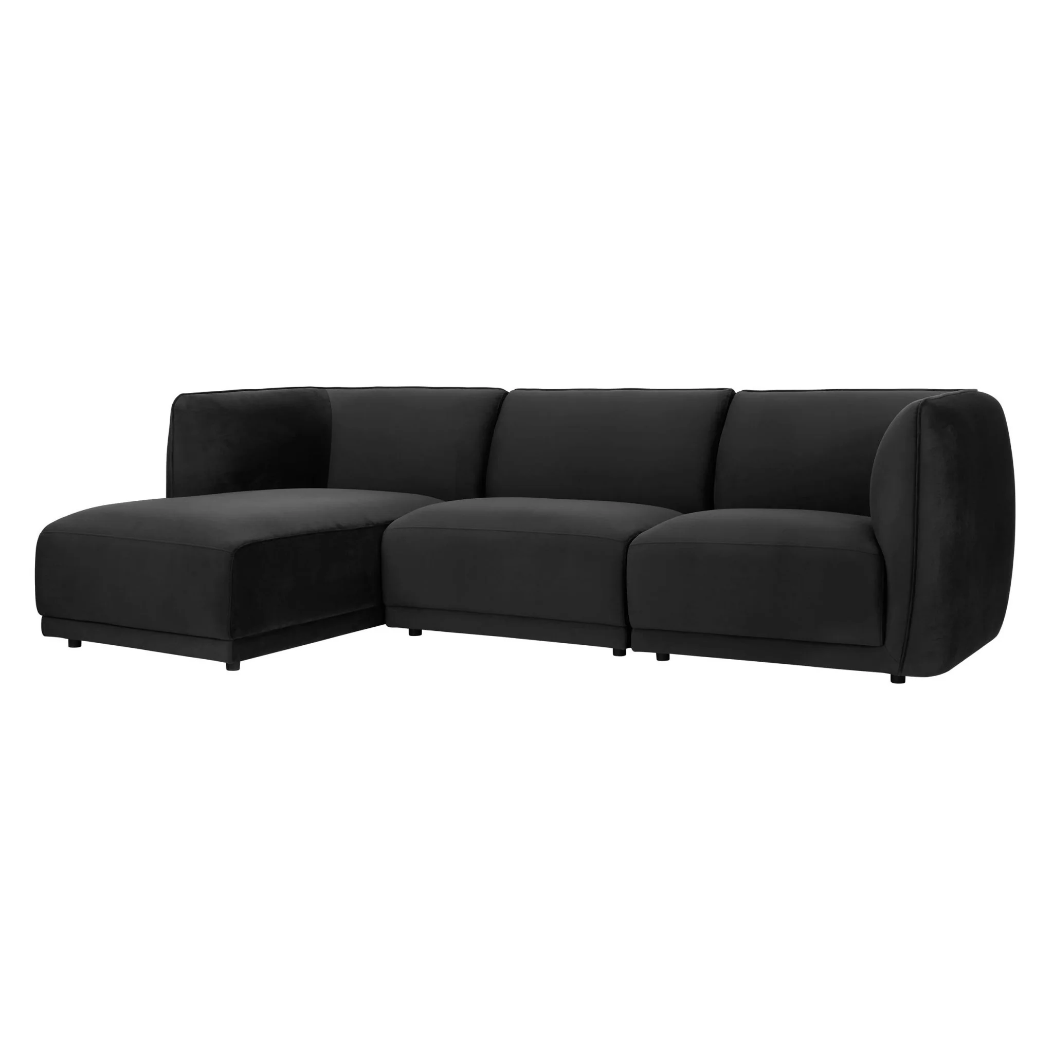 Porto Left Hand Modular Chaise - Velvet Ink - Image 4