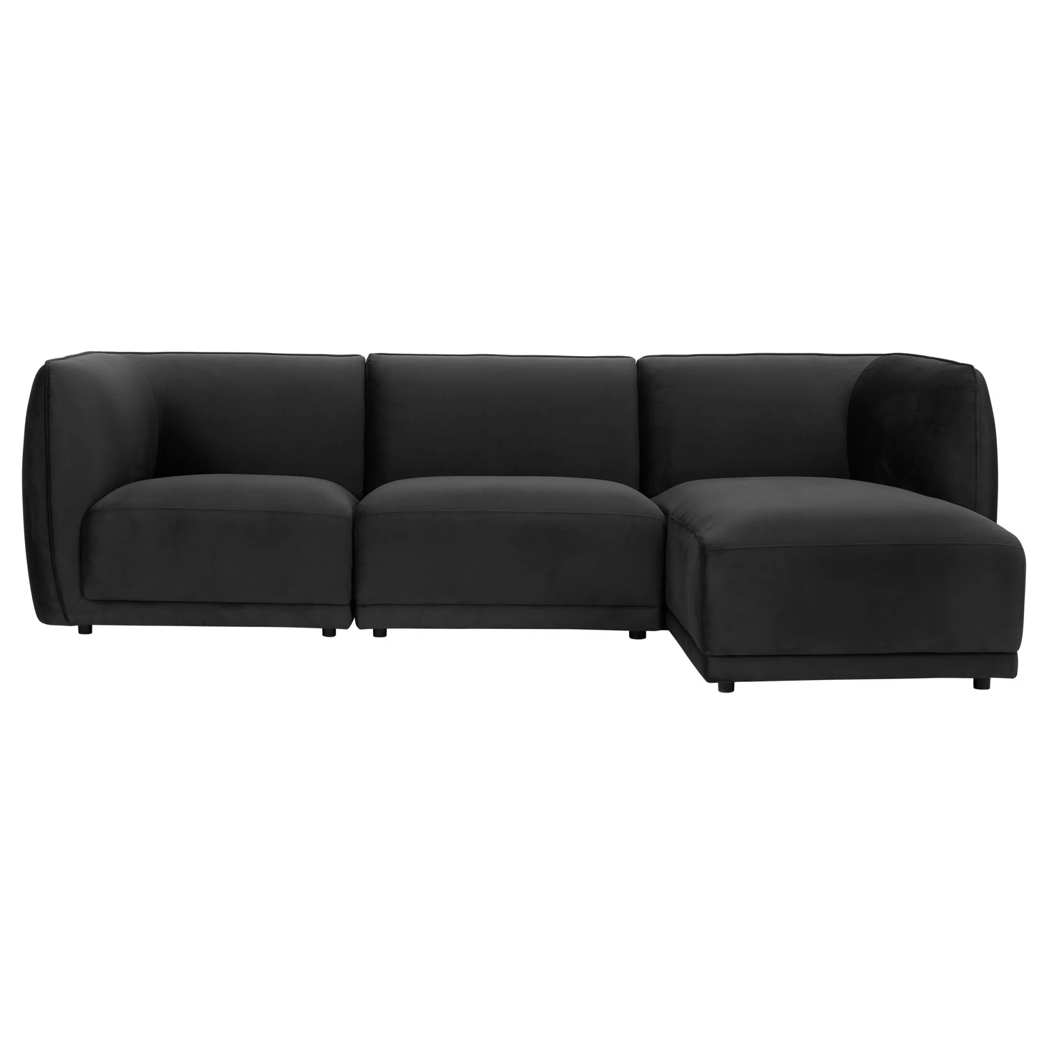 Porto Right Hand Modular Chaise - Velvet Ink - Image 3