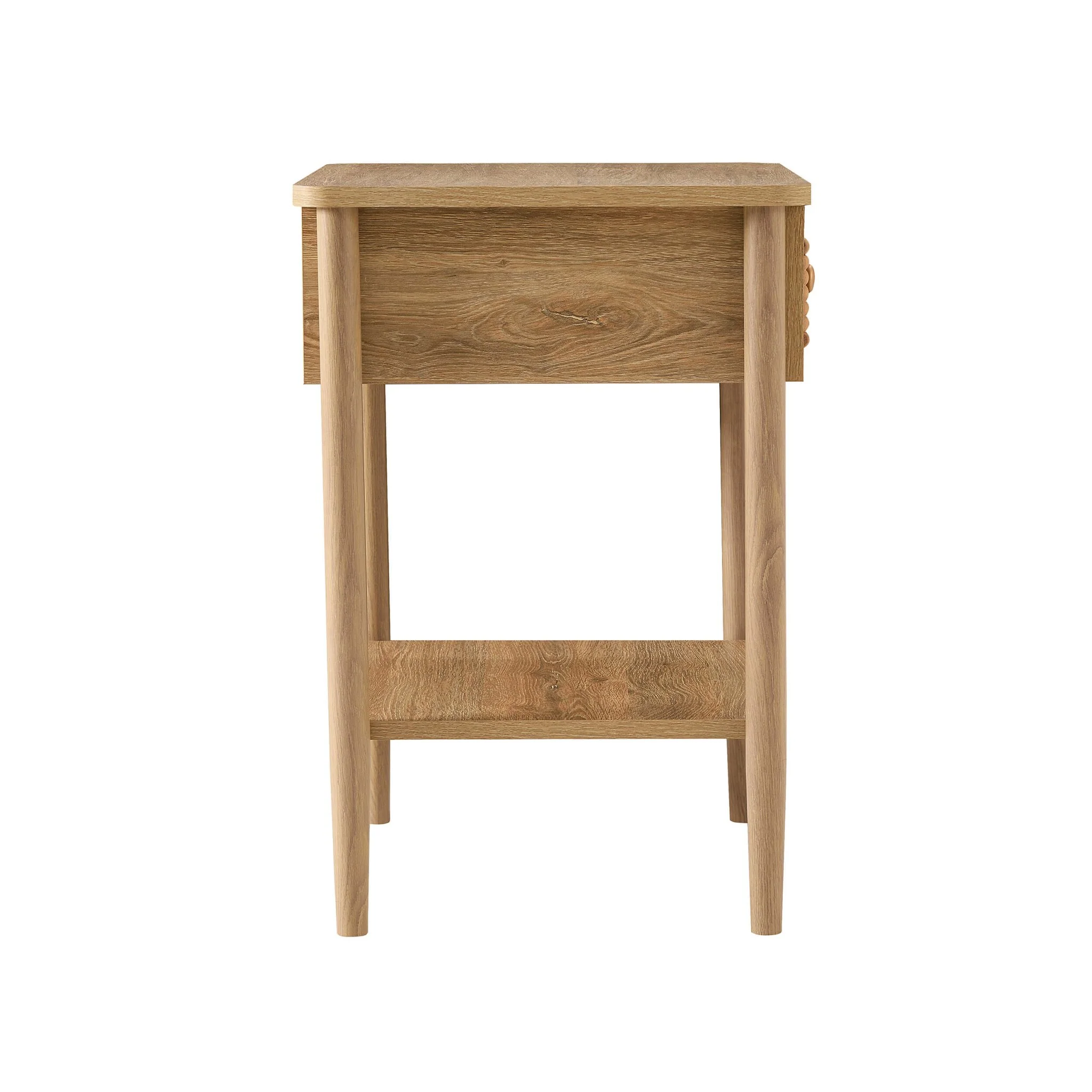 Posy Bobbin 1 Drawer Nightstand - Light Wood - Image 7