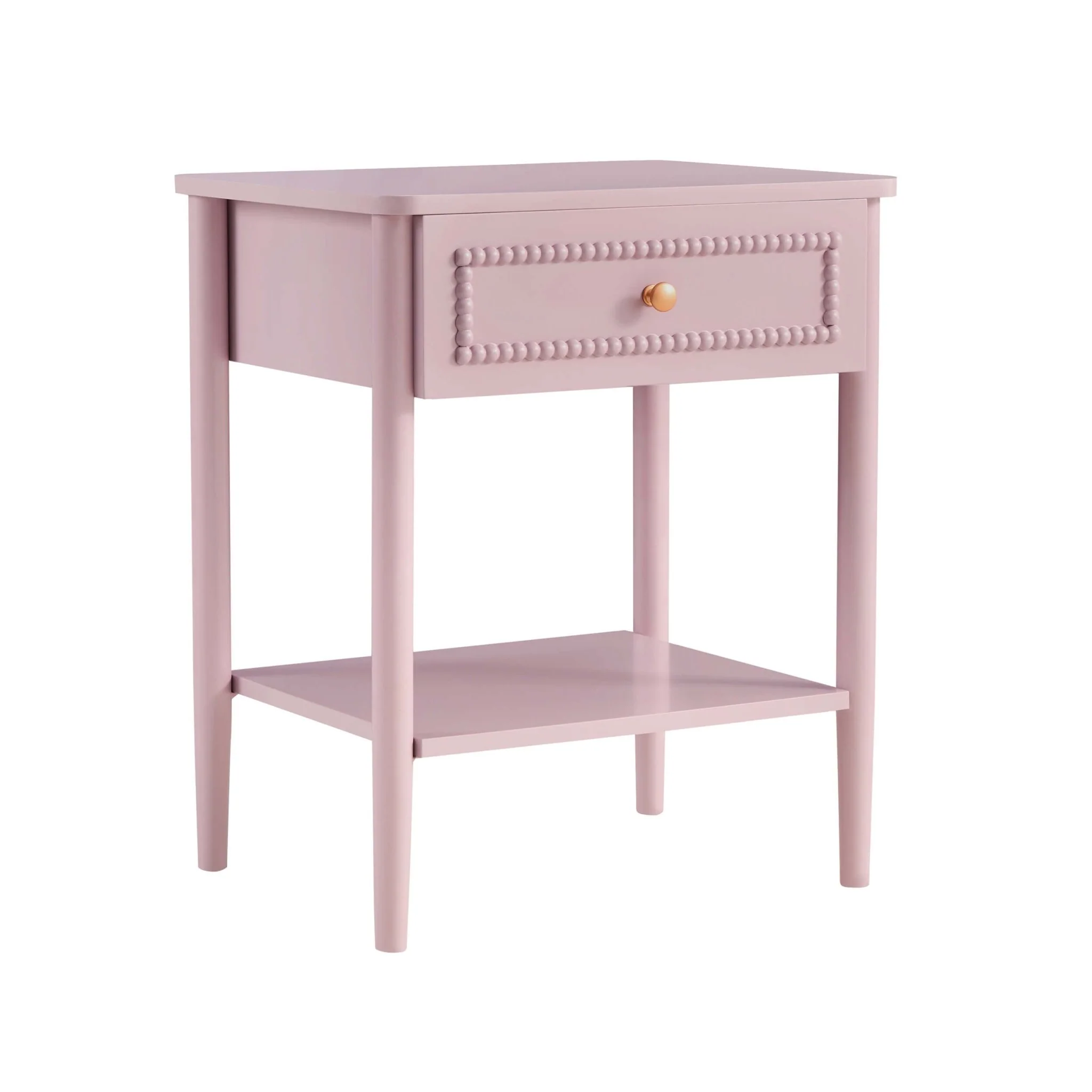 Posy Bobbin 1 Drawer Nightstand - Violet Ice - Image 3