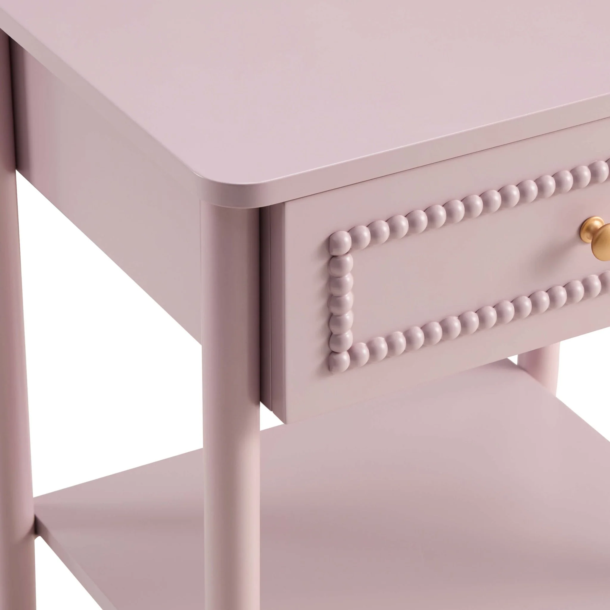 Posy Bobbin 1 Drawer Nightstand - Violet Ice - Image 8