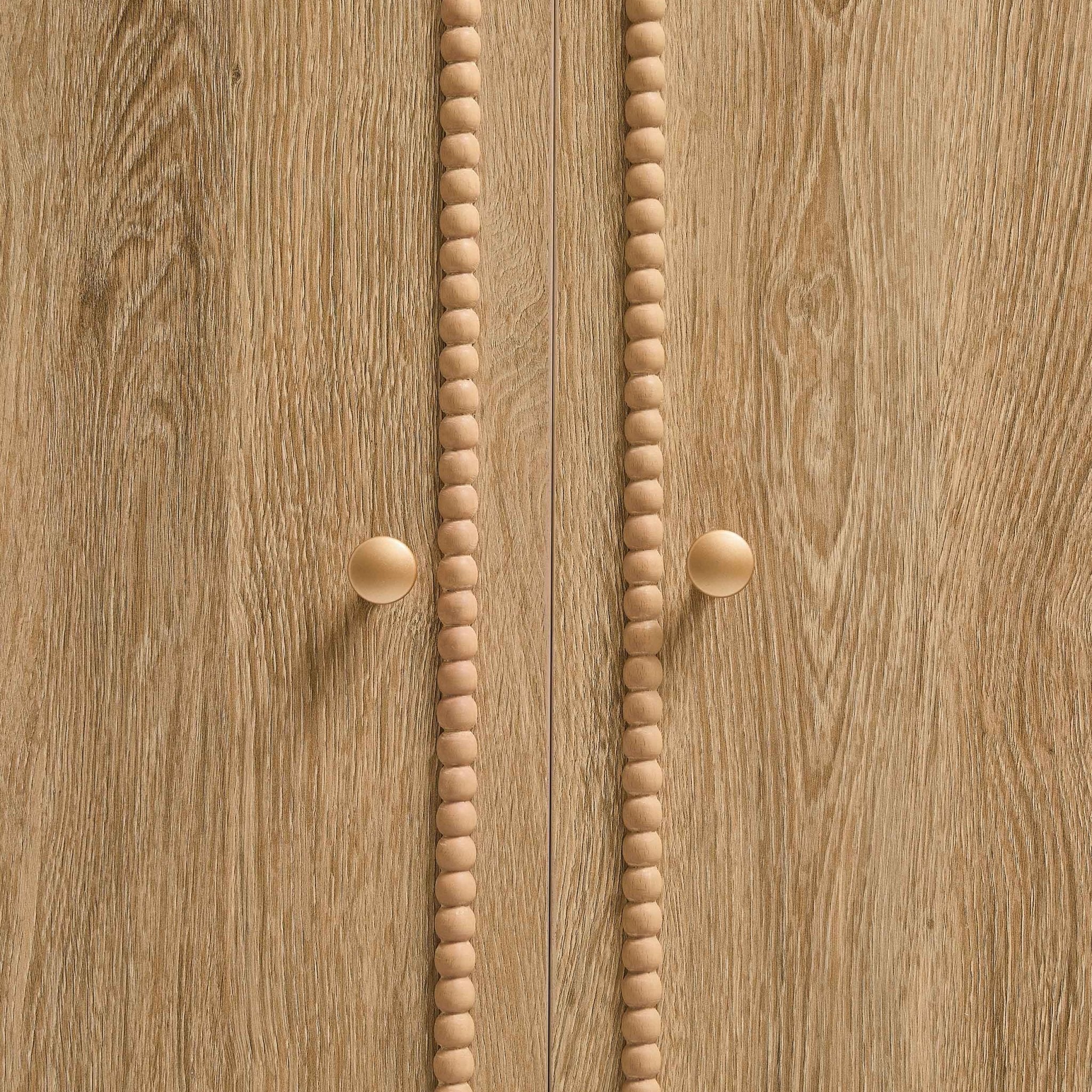 Posy Bobbin 2 Door Wardrobe with Drawer - Light Wood - Image 7