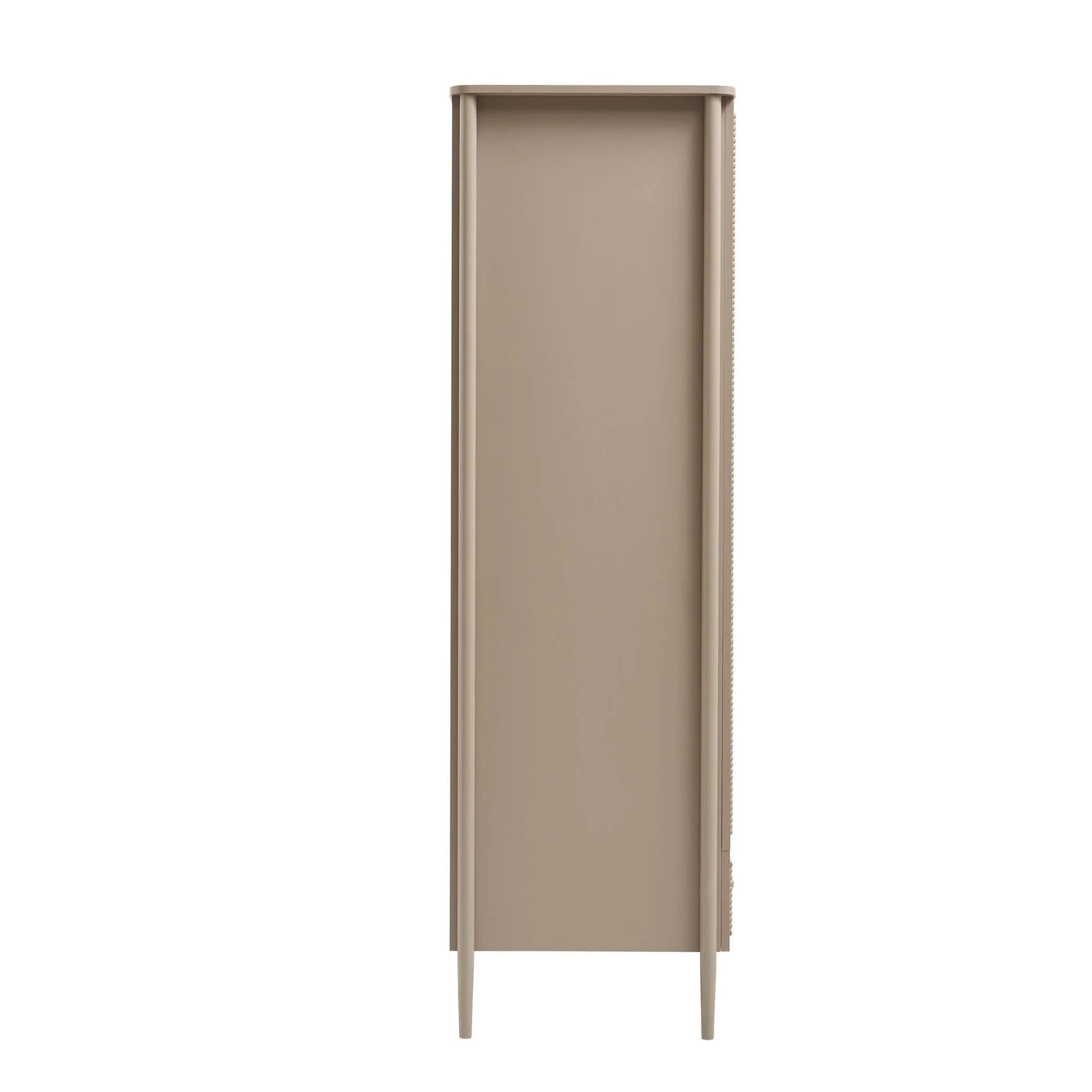 Posy Bobbin 2 Door Wardrobe with Drawer - Taupe - Image 5