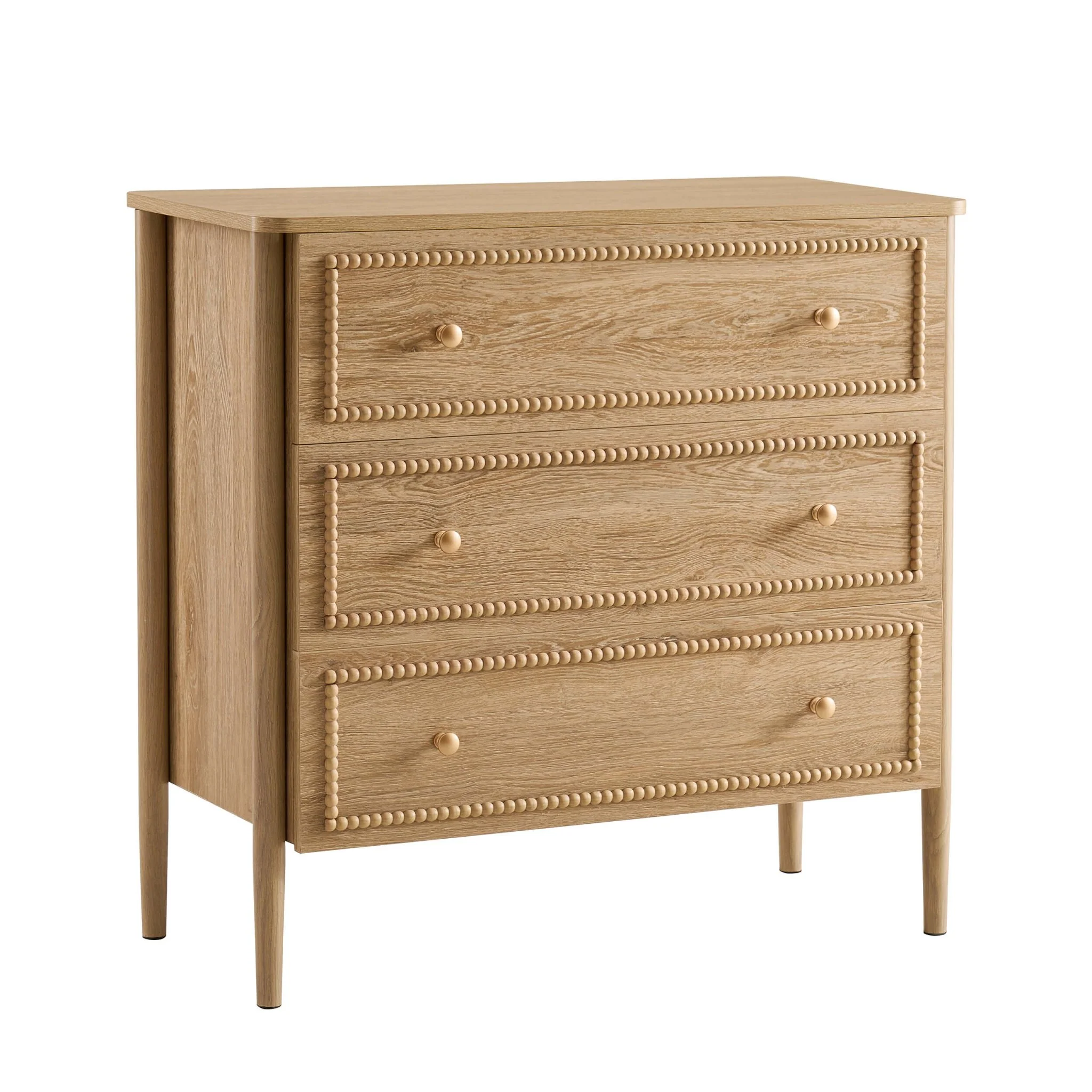 Posy Bobbin 3 Drawer Chest - Light Wood - Image 4
