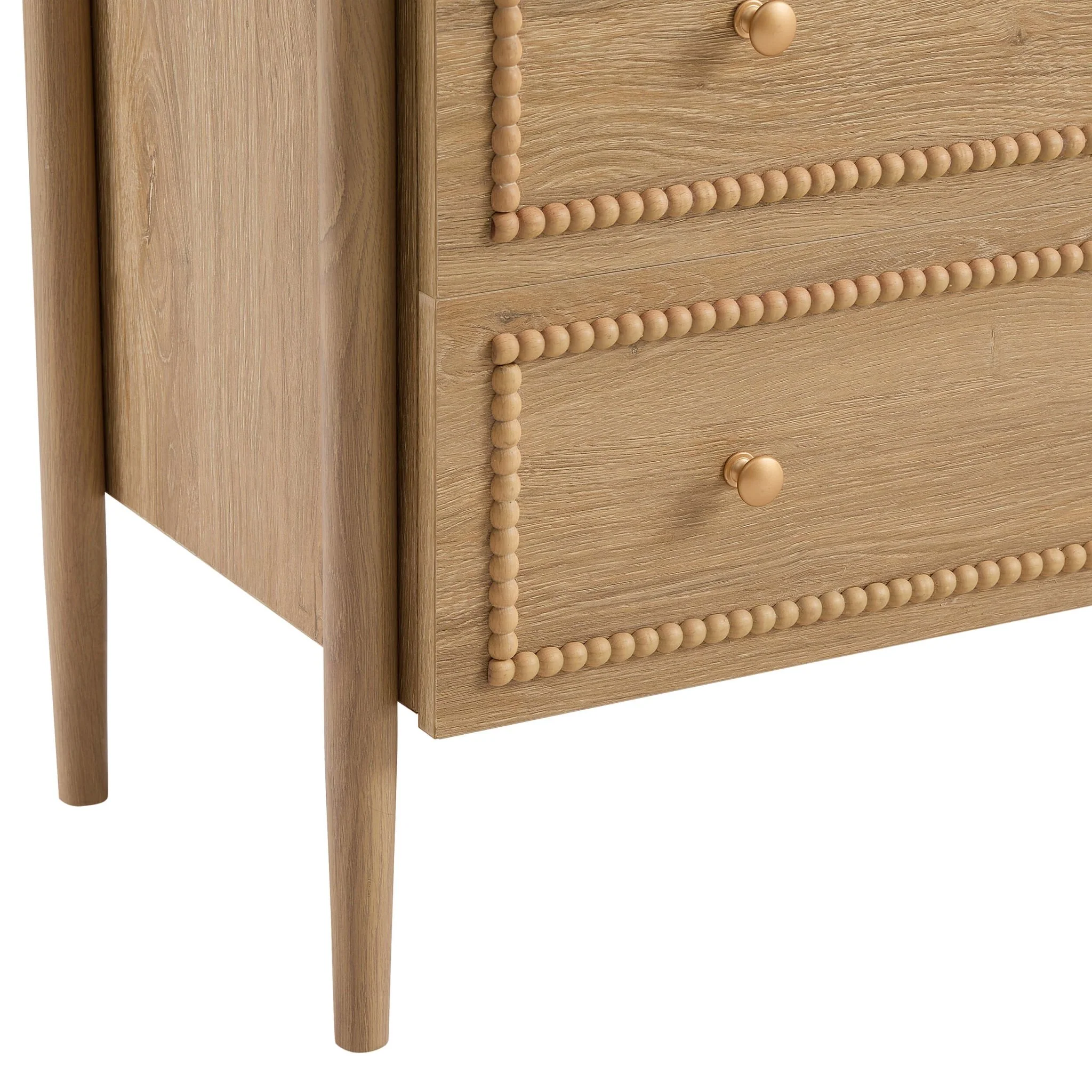 Posy Bobbin 3 Drawer Chest - Light Wood - Image 8