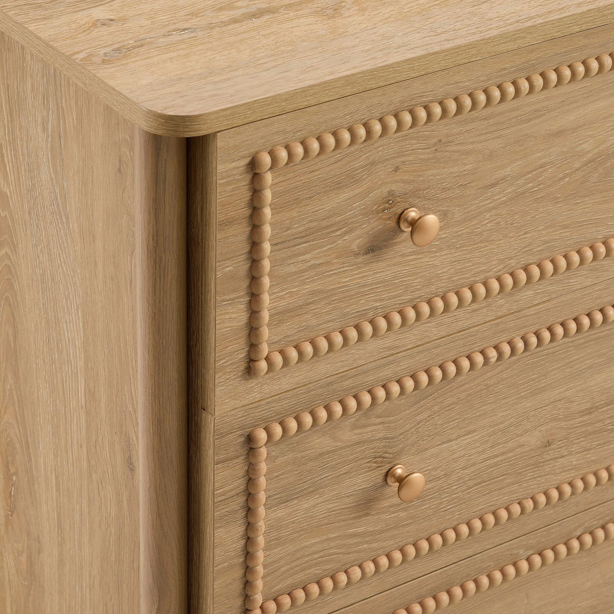 Posy Bobbin 3 Drawer Chest - Light Wood - Image 9