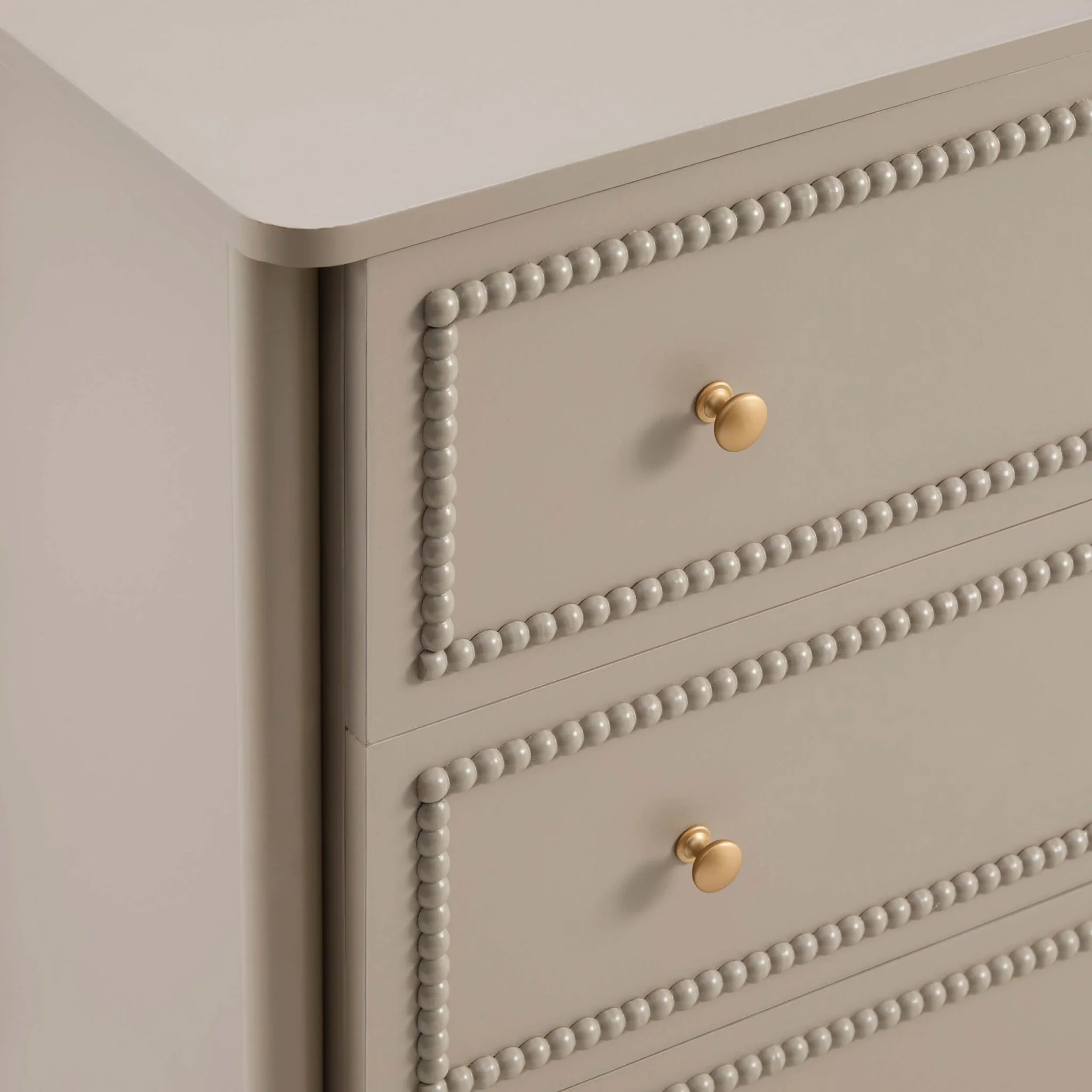 Posy Bobbin 3 Drawer Chest - Taupe - Image 8