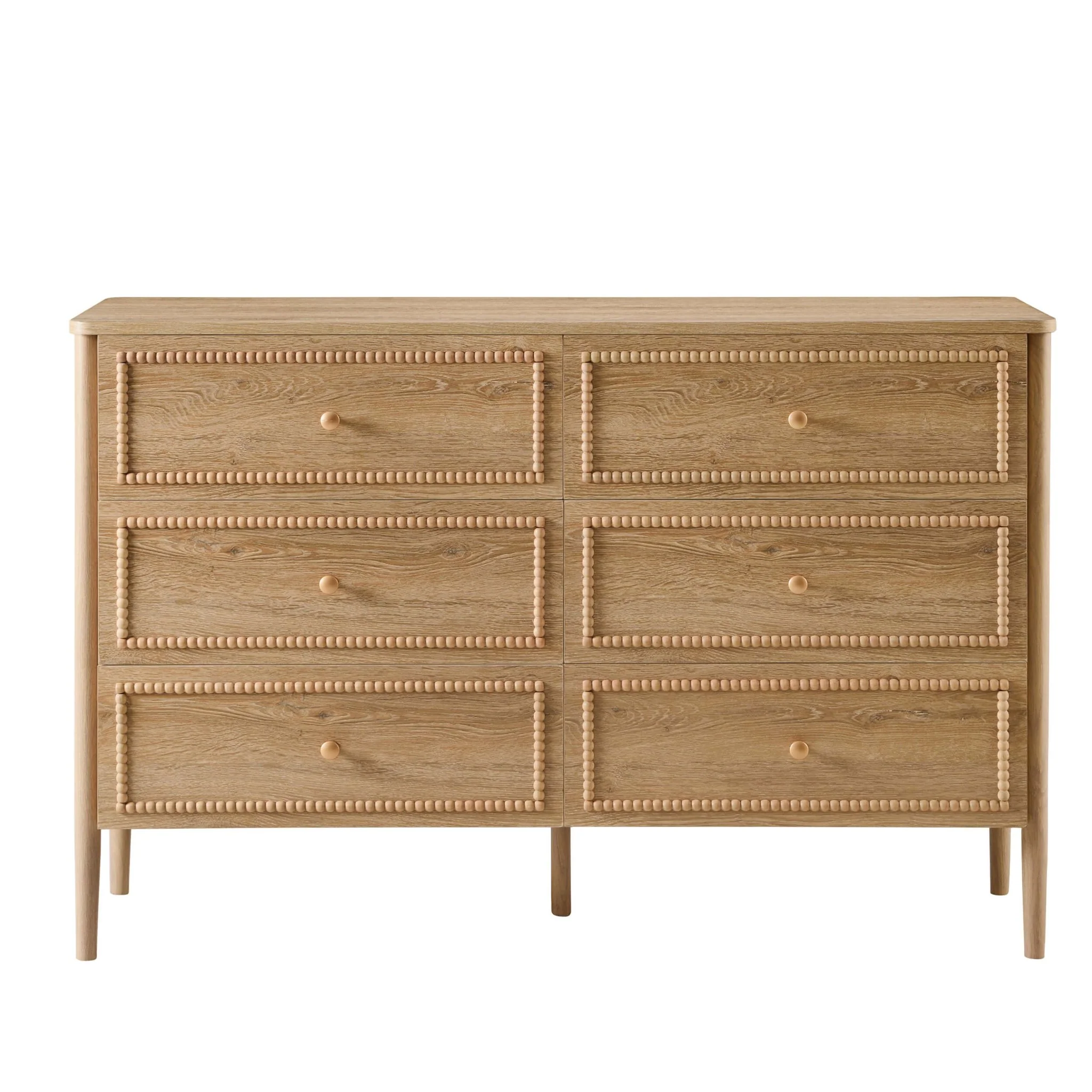 Posy Bobbin 6 Drawer Chest - Light Wood - Image 5
