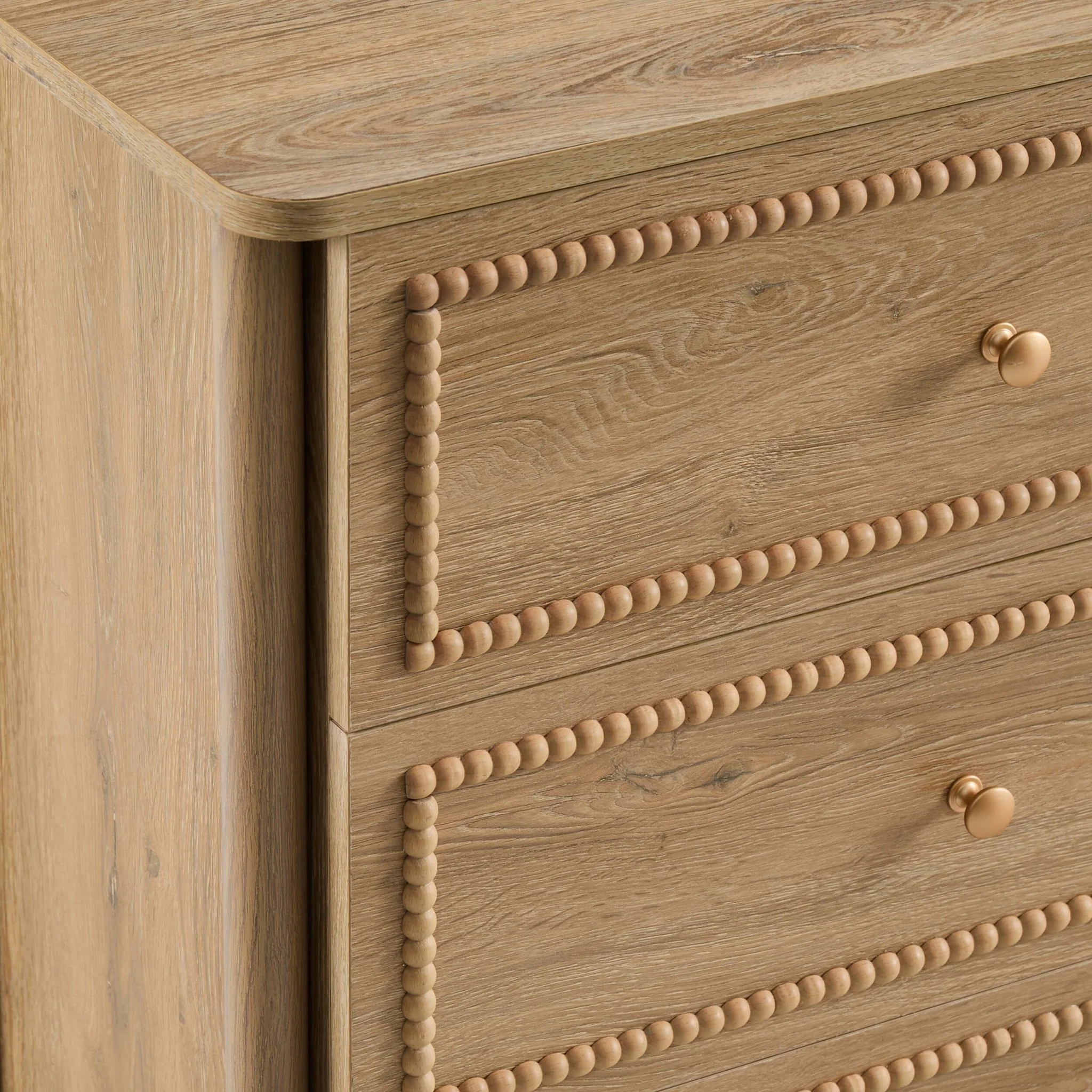 Posy Bobbin 6 Drawer Chest - Light Wood - Image 8