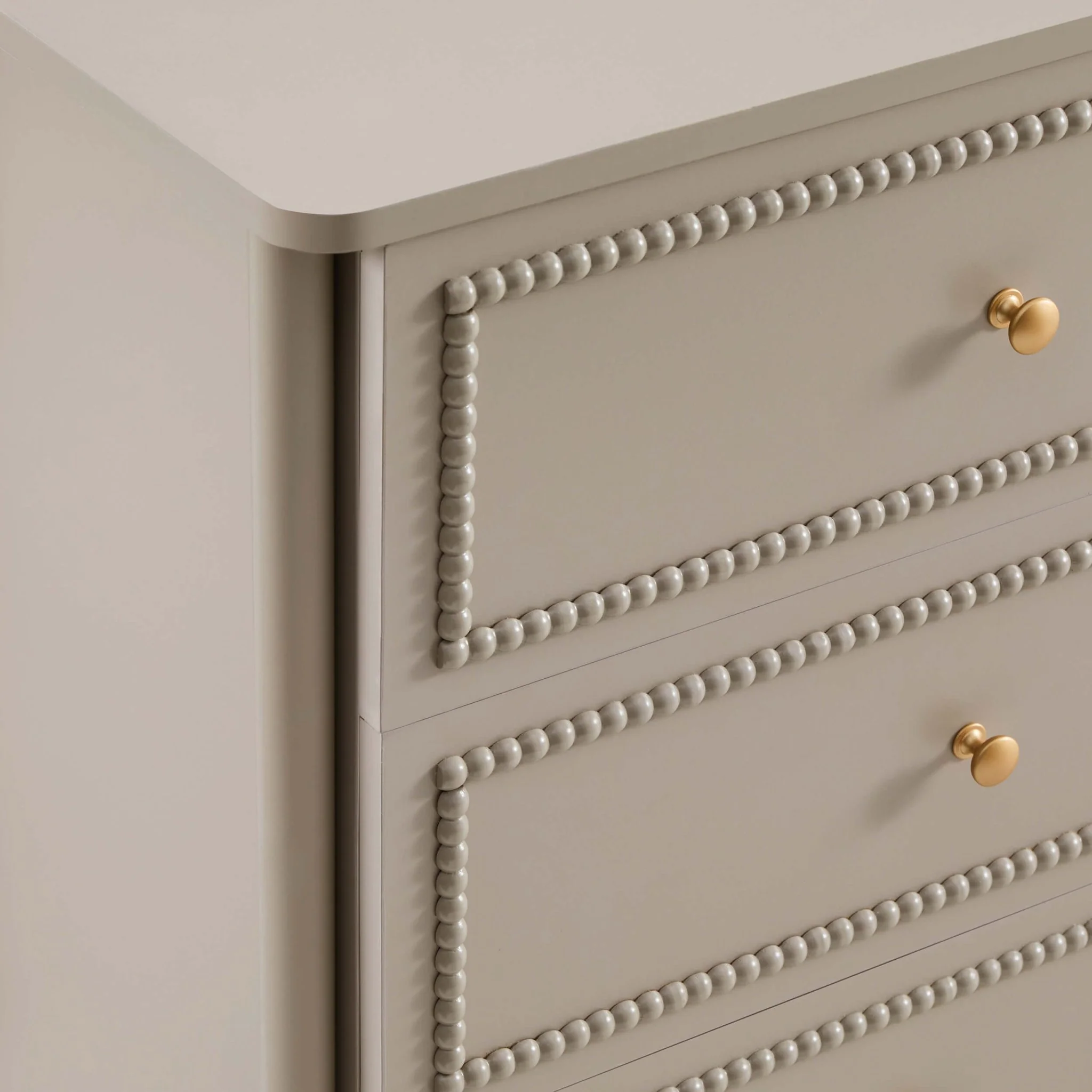 Posy Bobbin 6 Drawer Chest - Taupe - Image 8