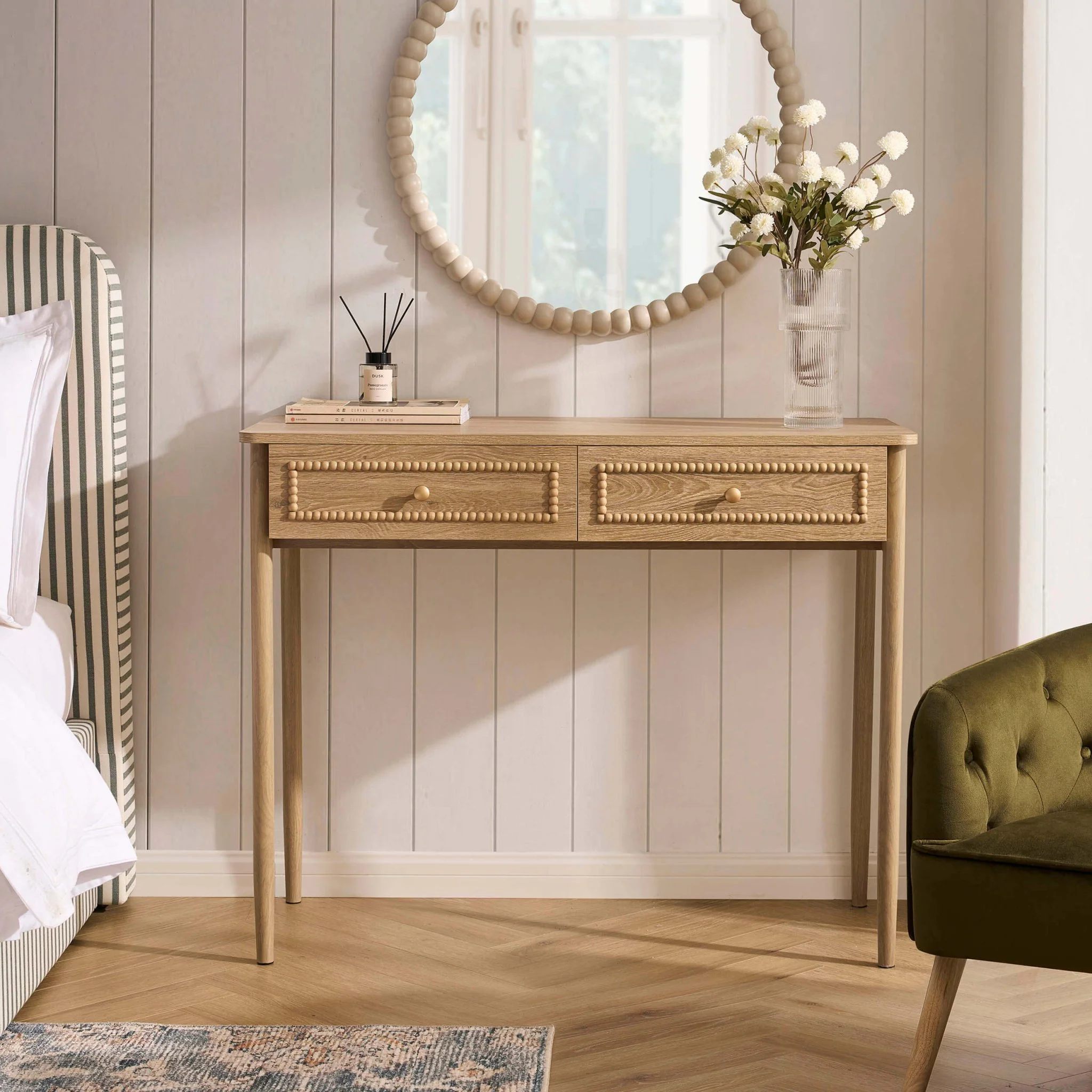 Posy Bobbin Dressing Table - Light Wood - Image 2