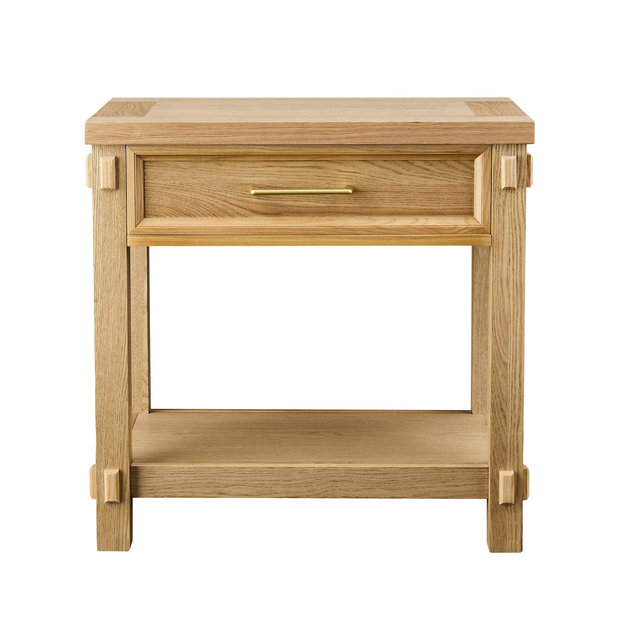 Prim 1 Drawer Wide Nightstand - Light Wood - Image 3