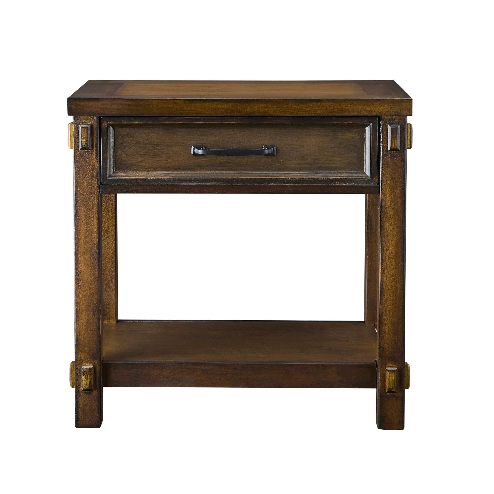 Prim 1 Drawer Wide Nightstand - Walnut - Image 4