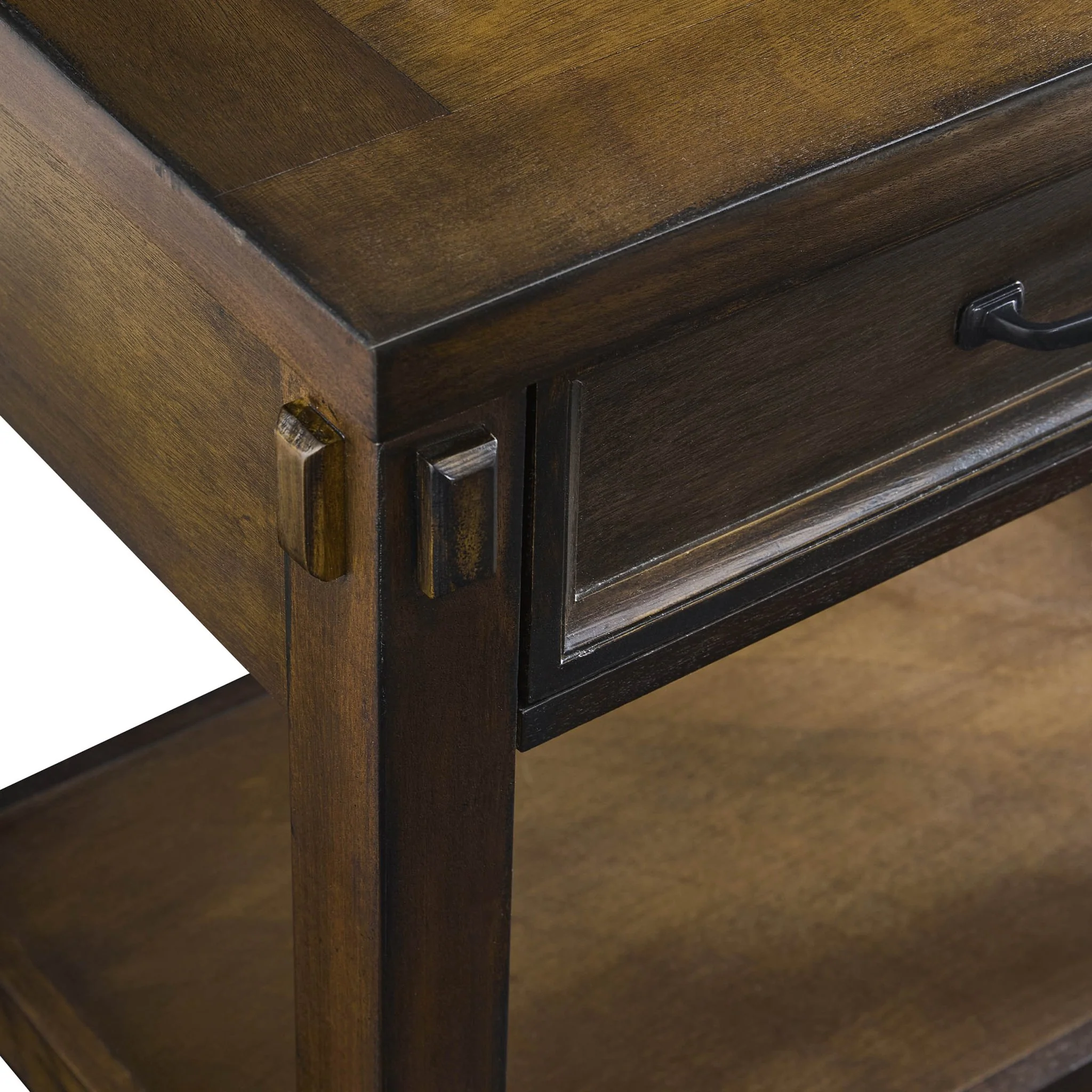 Prim 1 Drawer Wide Nightstand - Walnut - Image 8