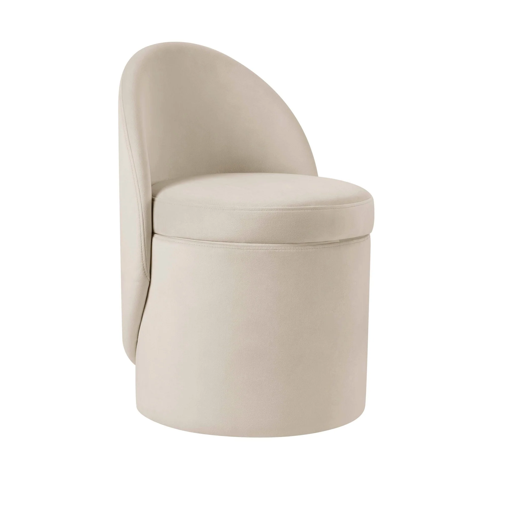 Primrose Dressing Table Storage Stool - Ecru - Image 3