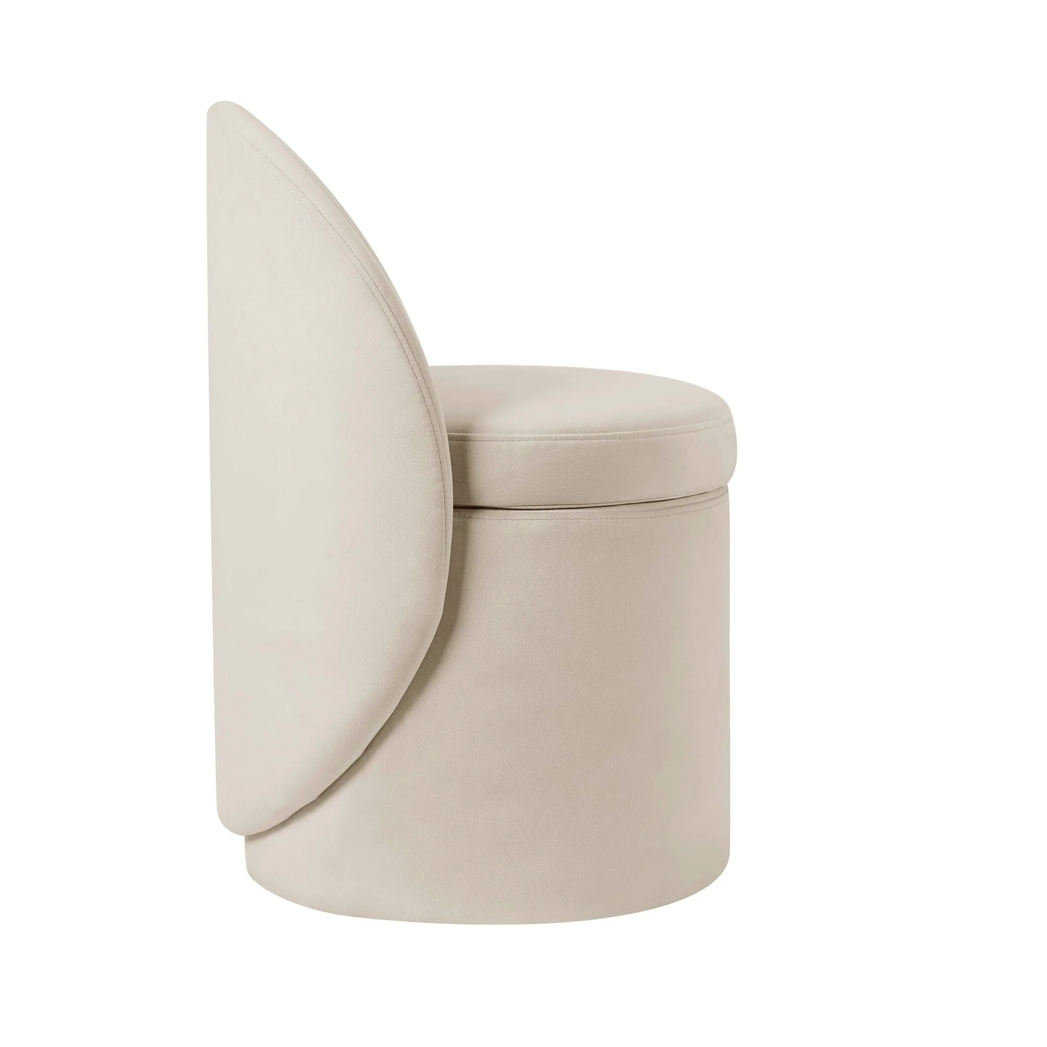 Primrose Dressing Table Storage Stool - Ecru - Image 4