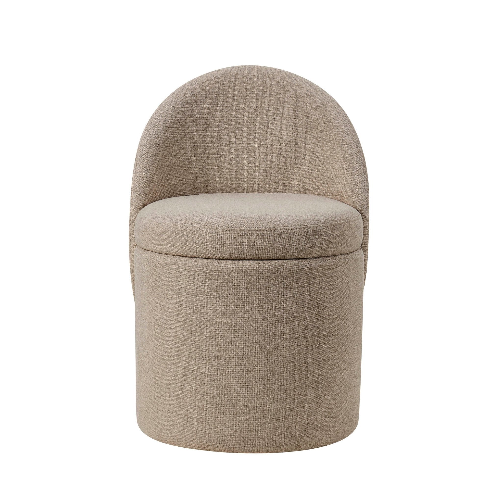 Primrose Dressing Table Storage Stool - Oatmeal - Image 2