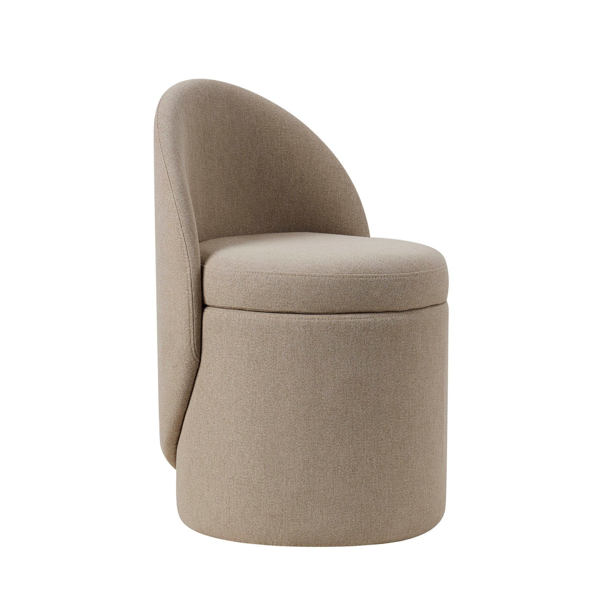 Primrose Dressing Table Storage Stool - Oatmeal - Image 3