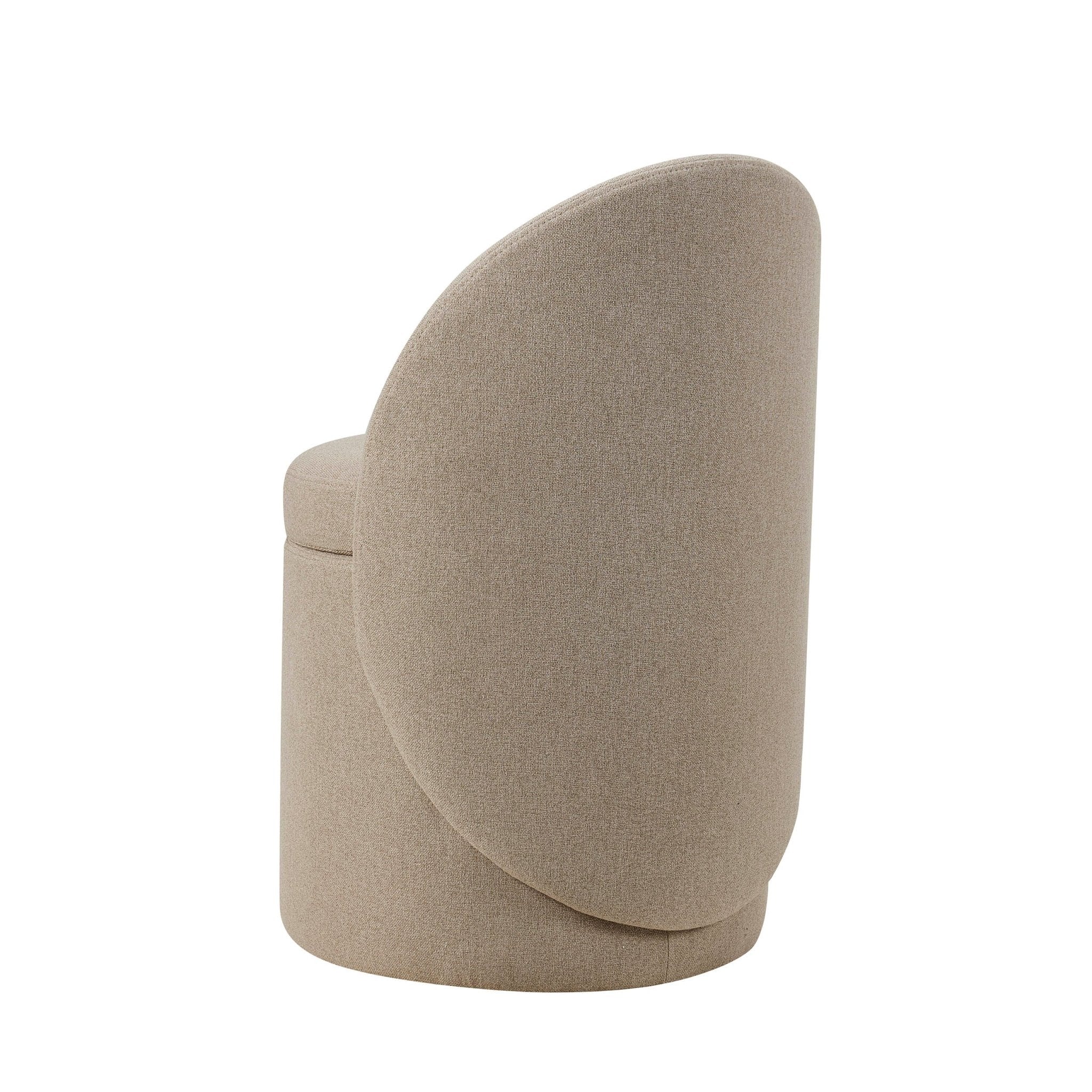 Primrose Dressing Table Storage Stool - Oatmeal - Image 5