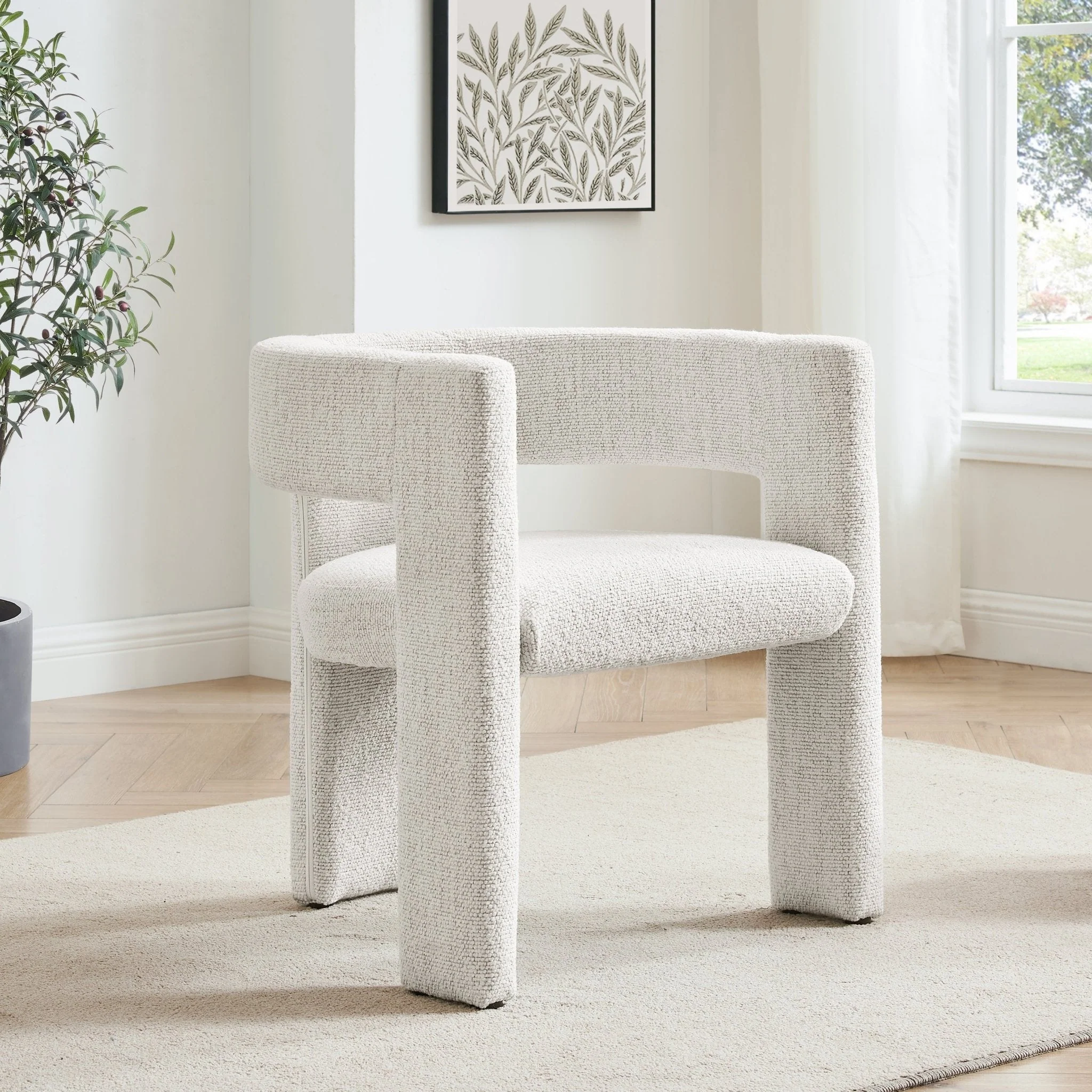 Quinn Chair - Ivory Boucle