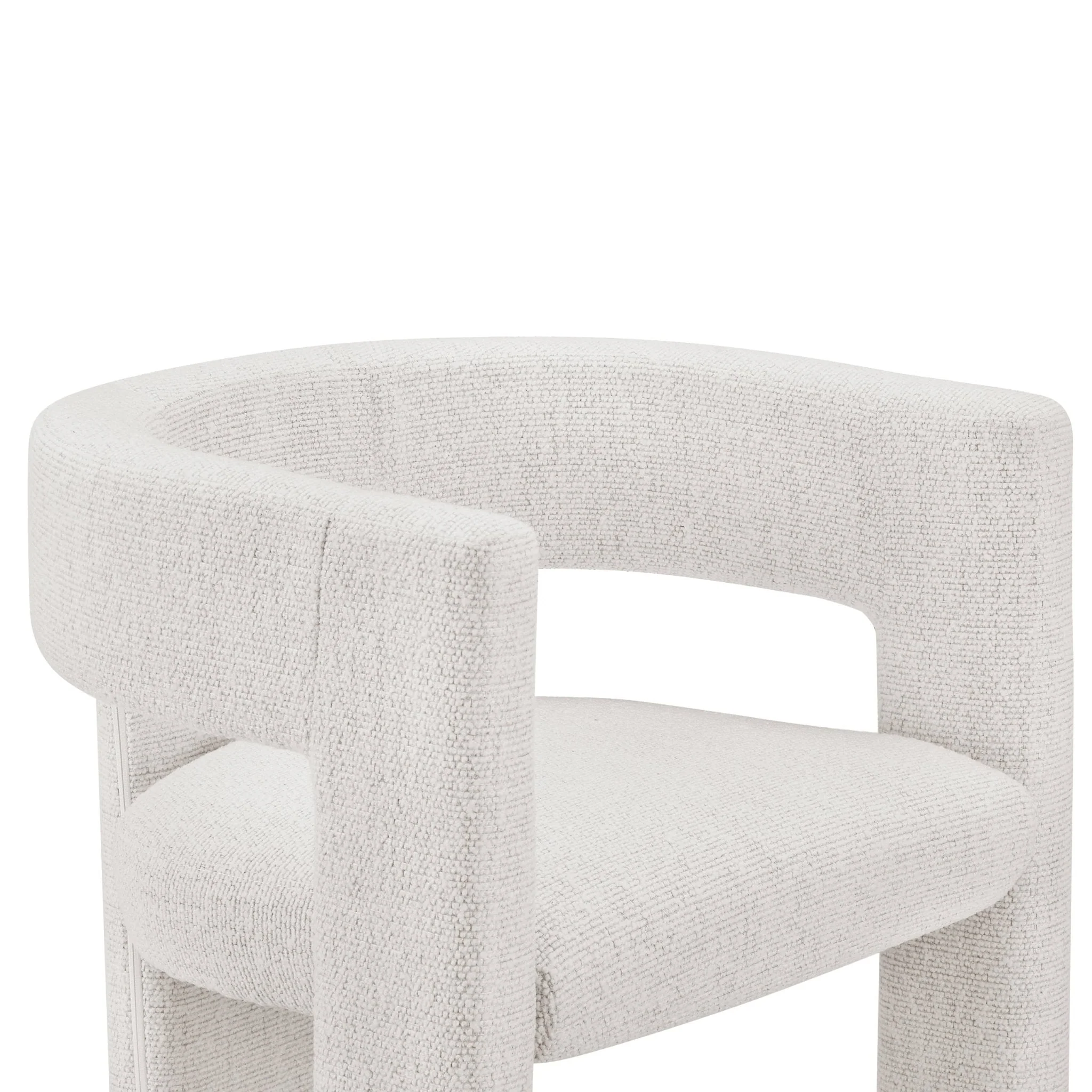 Quinn Chair - Ivory Boucle - Image 3
