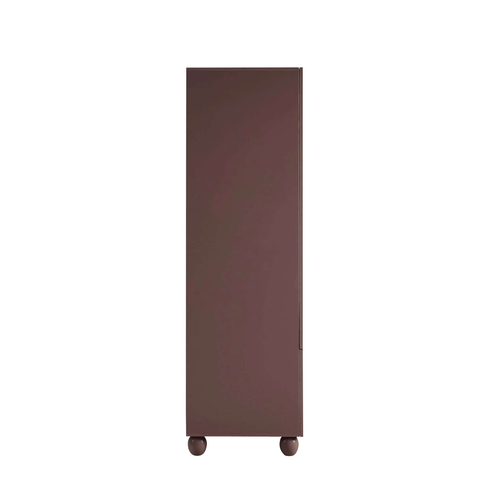 Rachel Arch Front 2 Door Wardrobe with Drawer - Mocha - Image 6