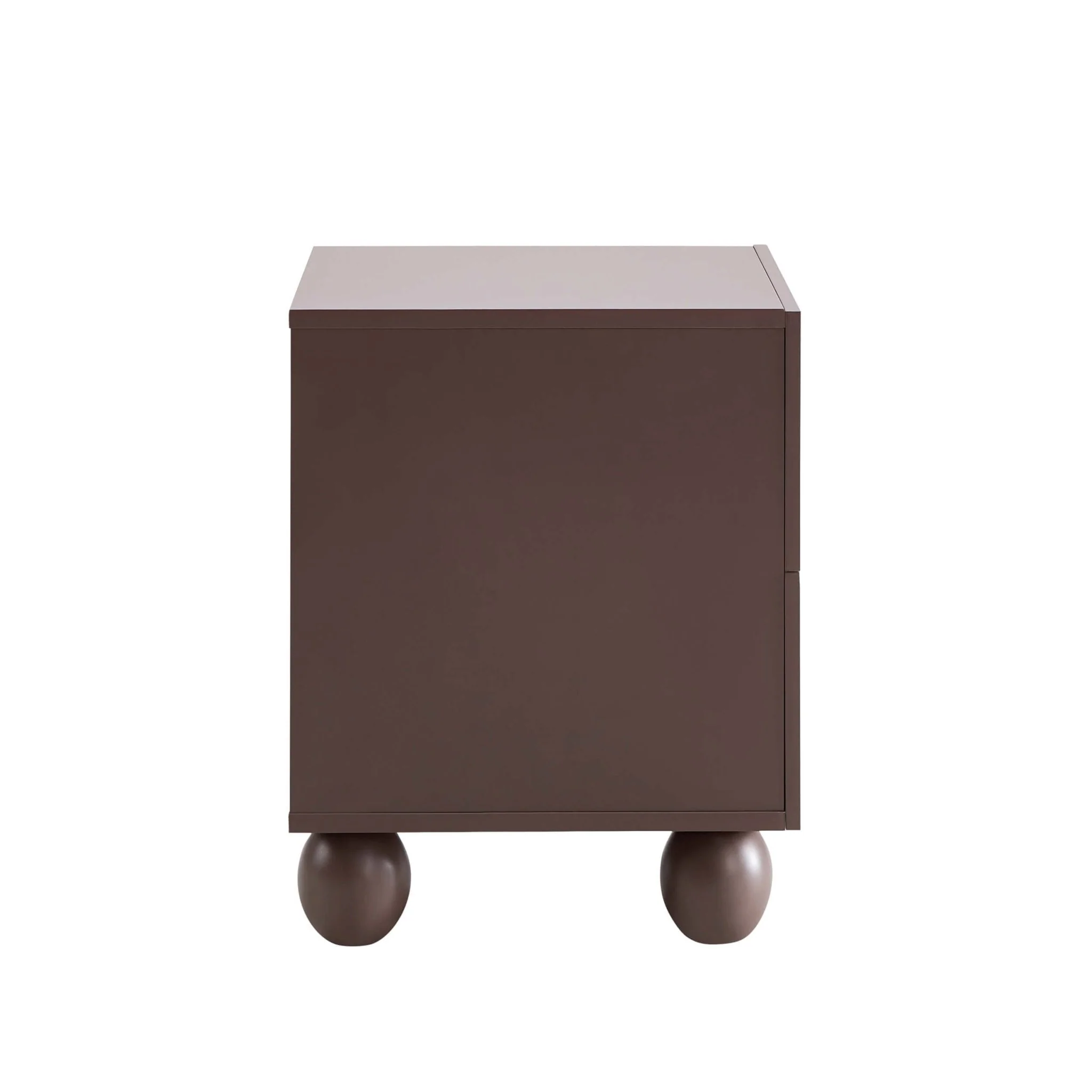Rachel Arch Front 2 Drawer Bedside Table - Mocha - Image 6