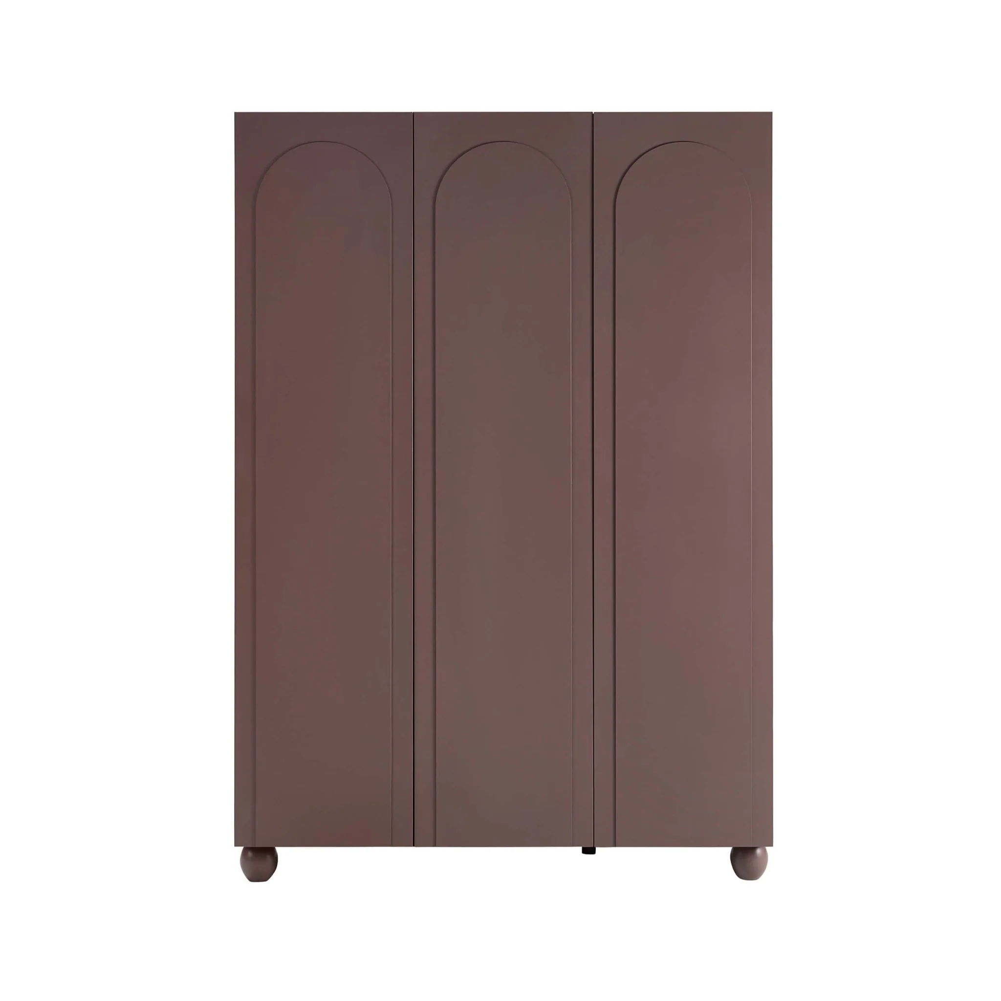 Rachel Arch Front 3 Door Wardrobe - Mocha - Image 3