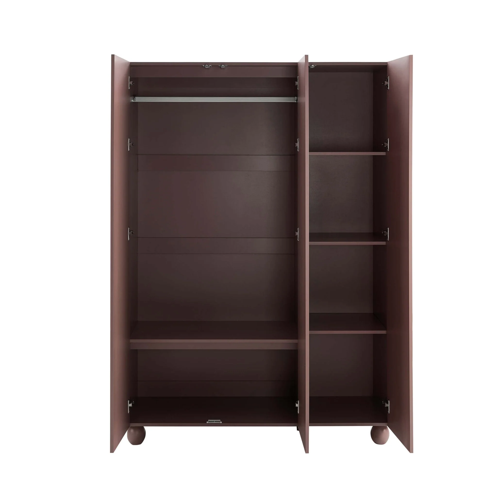 Rachel Arch Front 3 Door Wardrobe - Mocha - Image 5