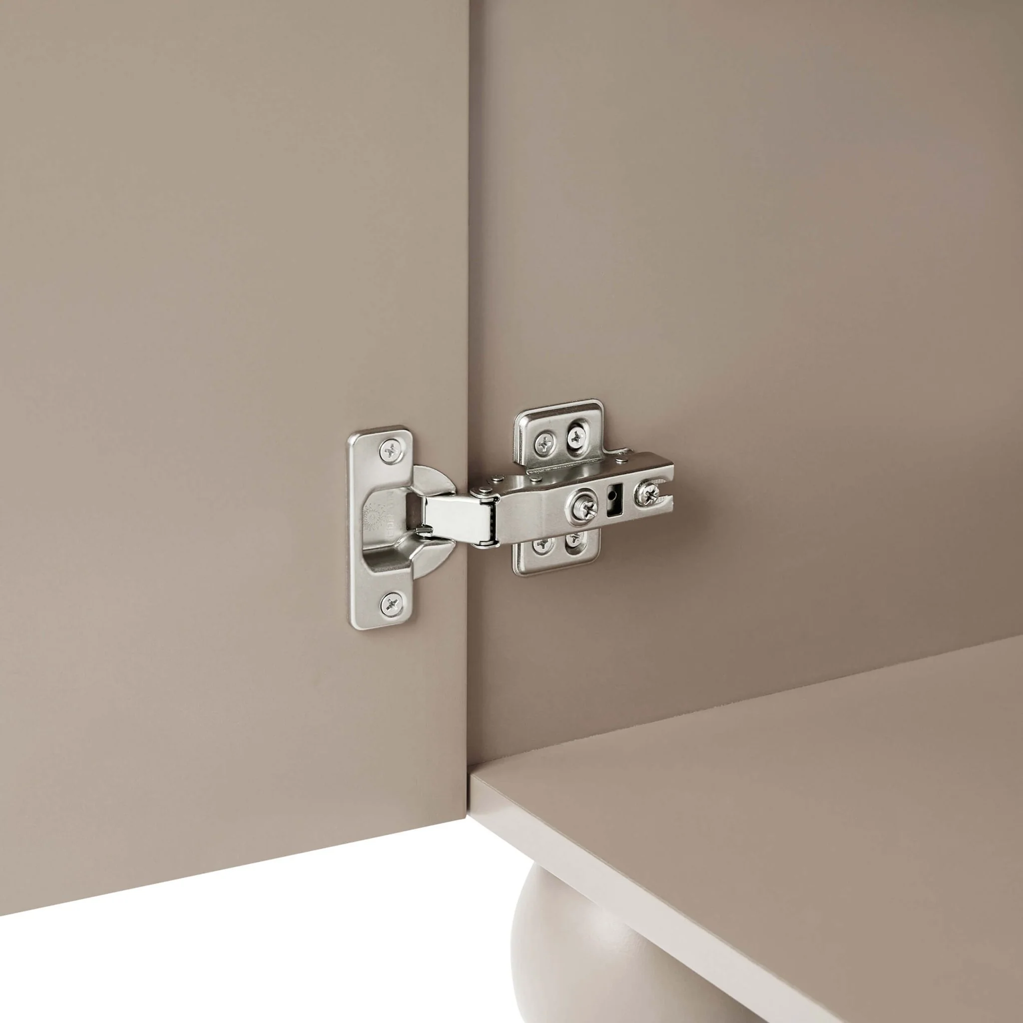 Rachel Arch Front 3 Door Wardrobe - Taupe - Image 7