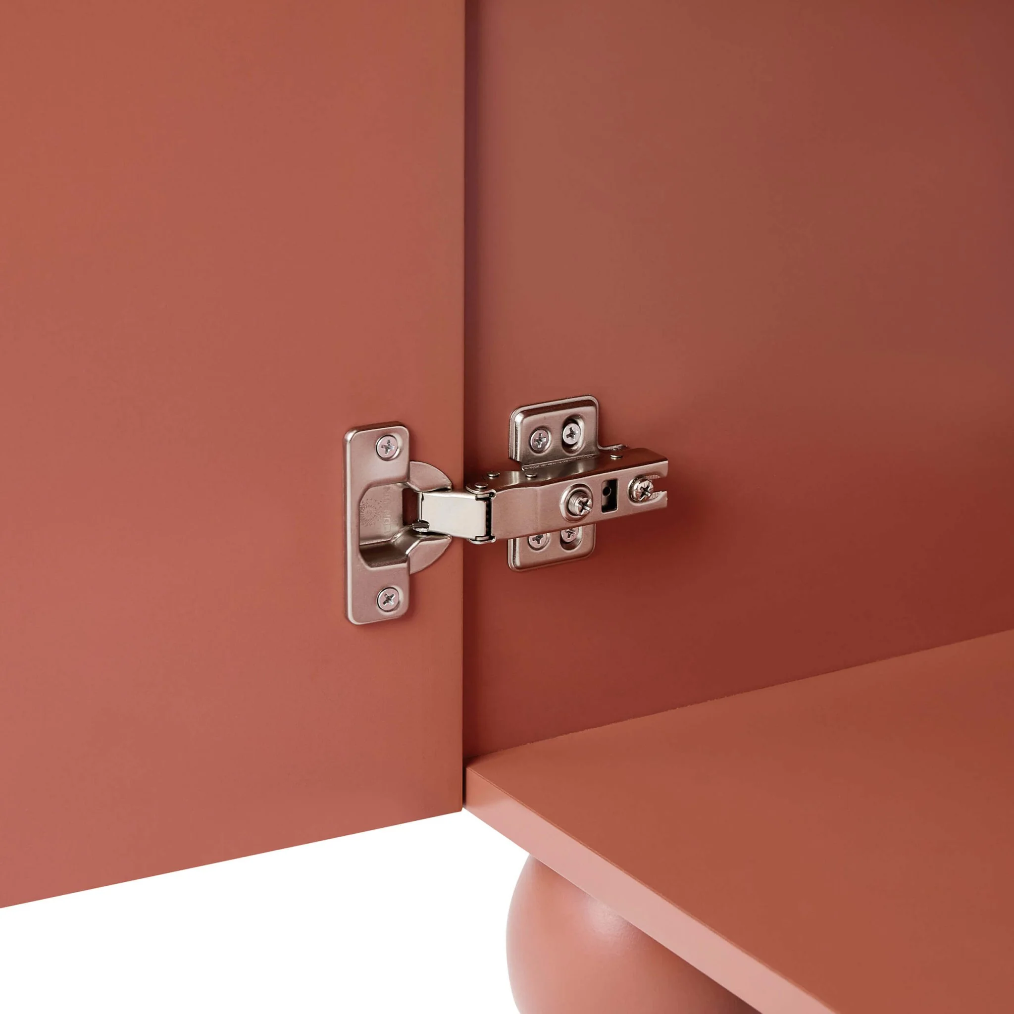 Rachel Arch Front 3 Door Wardrobe - Terracotta - Image 7