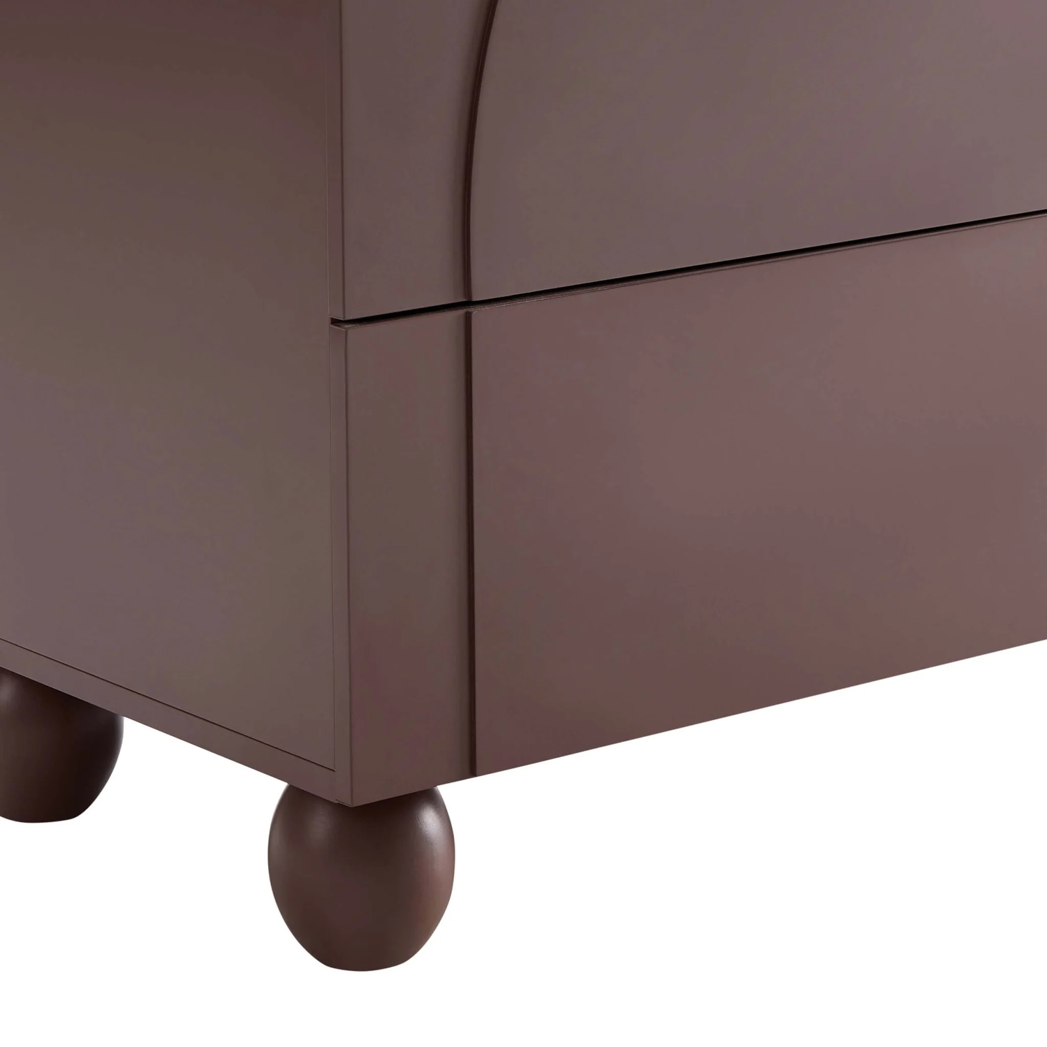 Rachel Arch Front 3 Drawer Chest - Mocha - Image 8