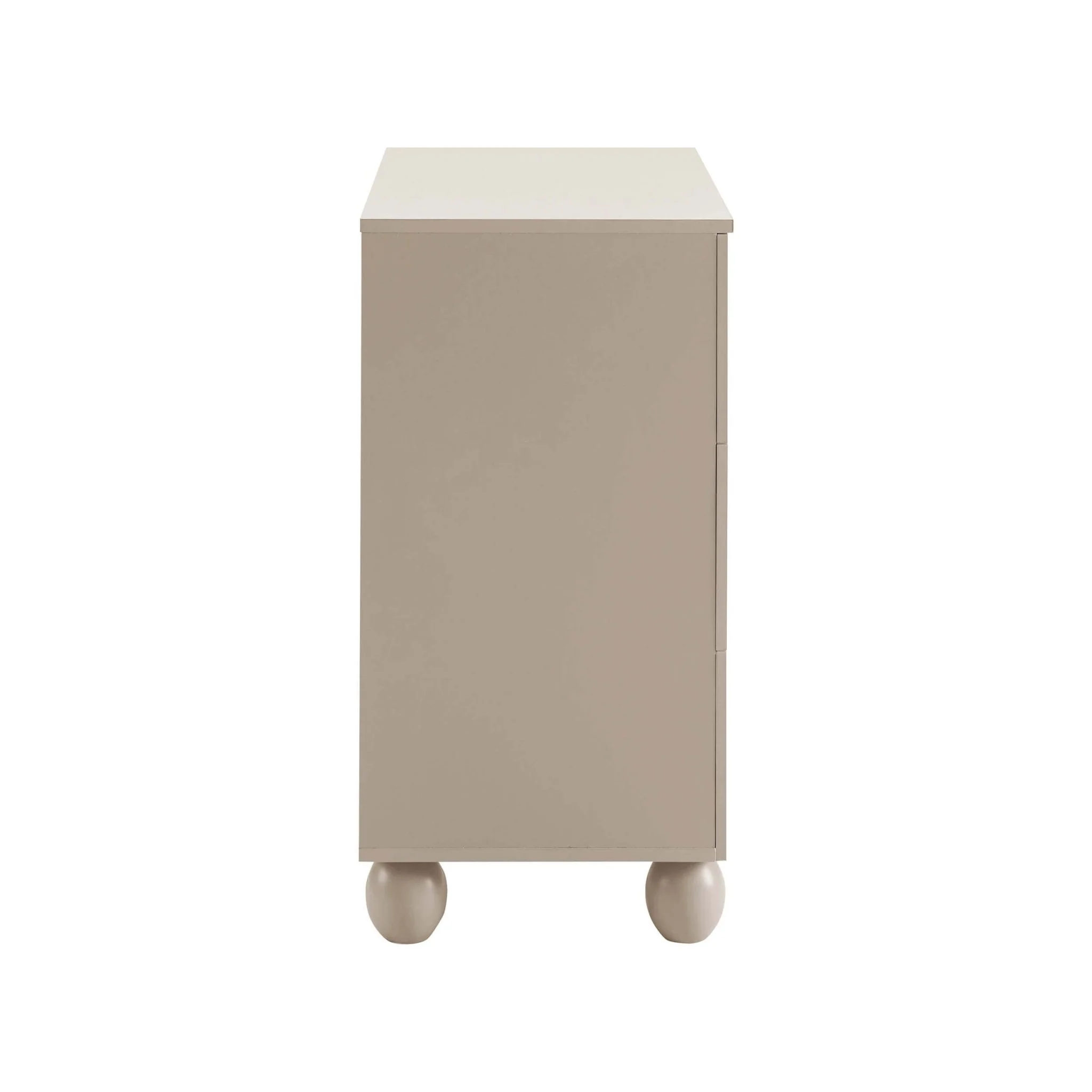 Rachel Arch Front 3 Drawer Chest - Taupe - Image 6