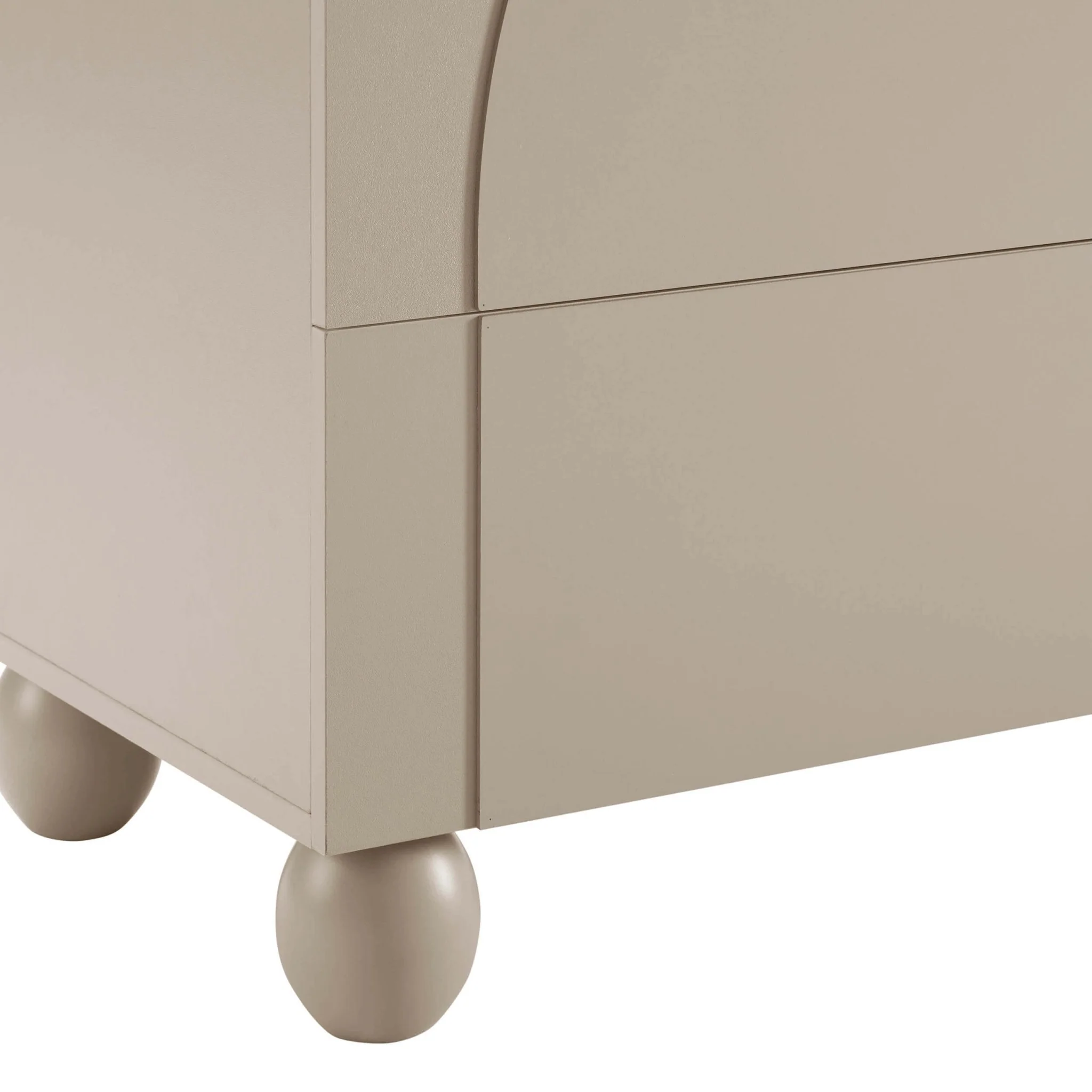 Rachel Arch Front 3 Drawer Chest - Taupe - Image 8