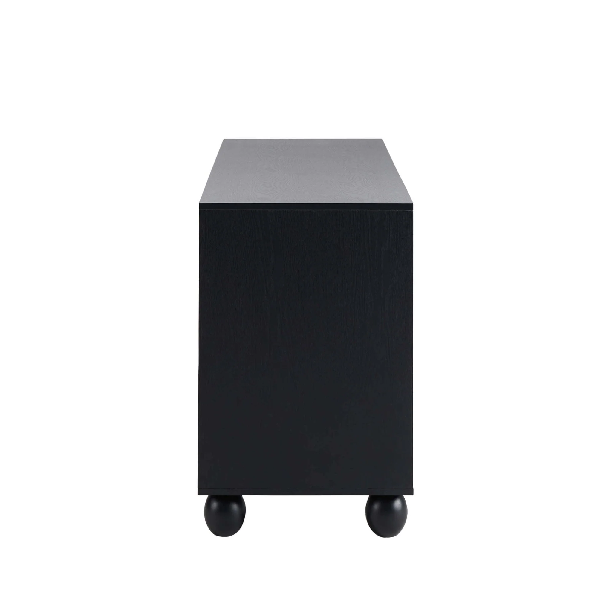 Rachel Arch Front 4 Door Sideboard - Black - Image 6