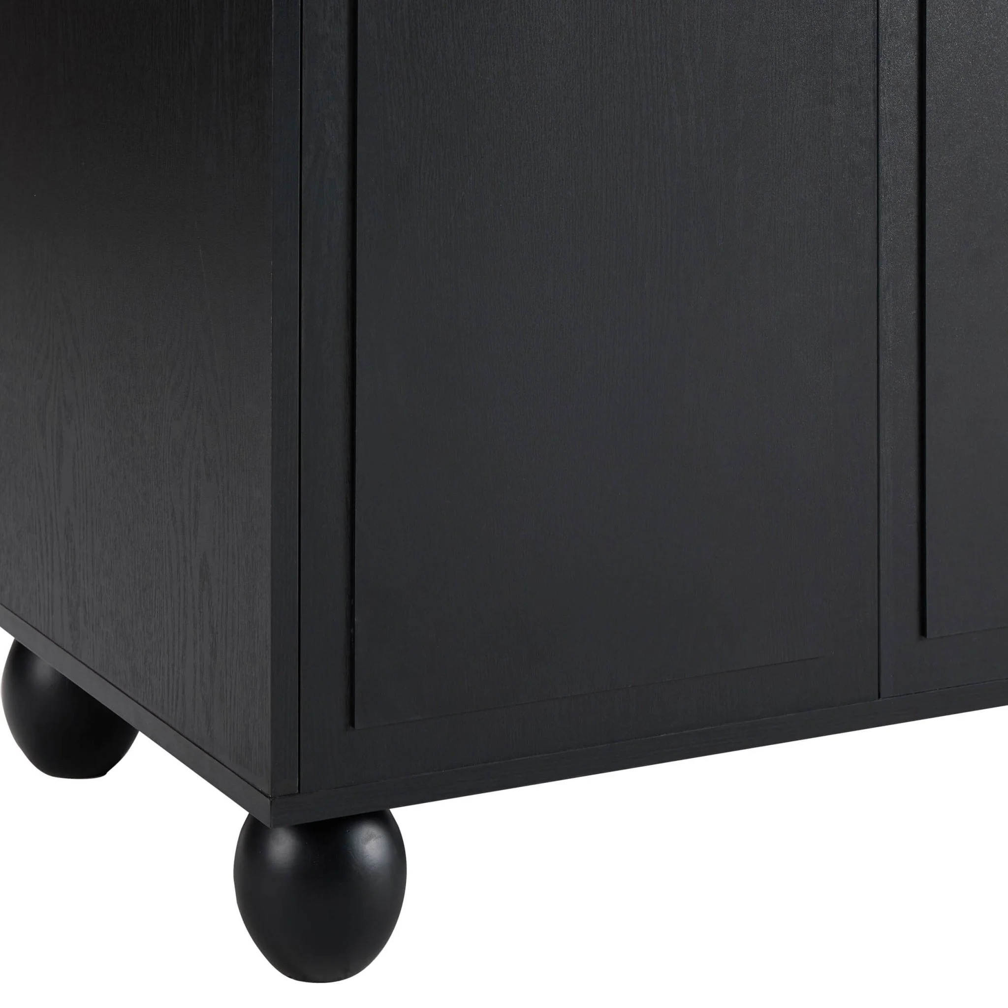 Rachel Arch Front 4 Door Sideboard - Black - Image 8