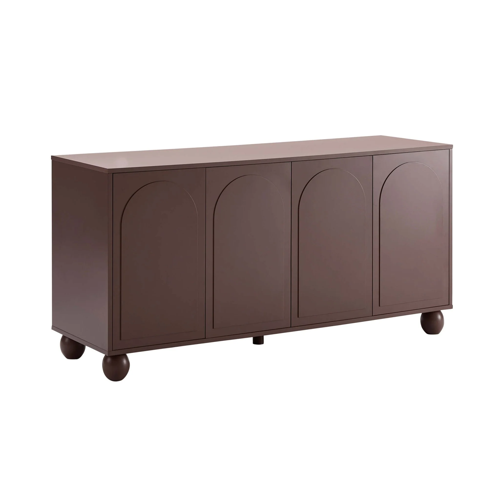 Rachel Arch Front 4 Door Sideboard - Mocha - Image 4