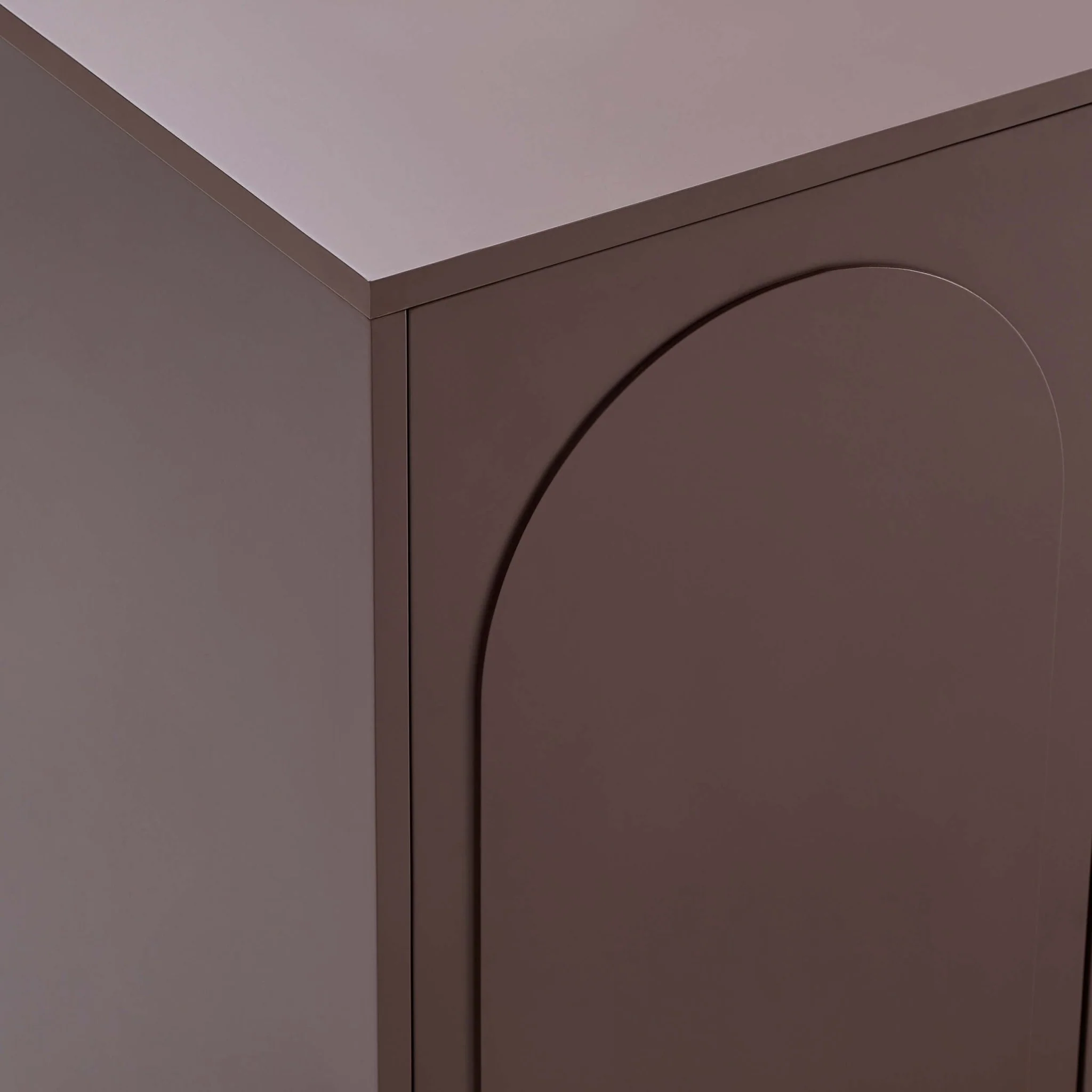 Rachel Arch Front 4 Door Sideboard - Mocha - Image 7