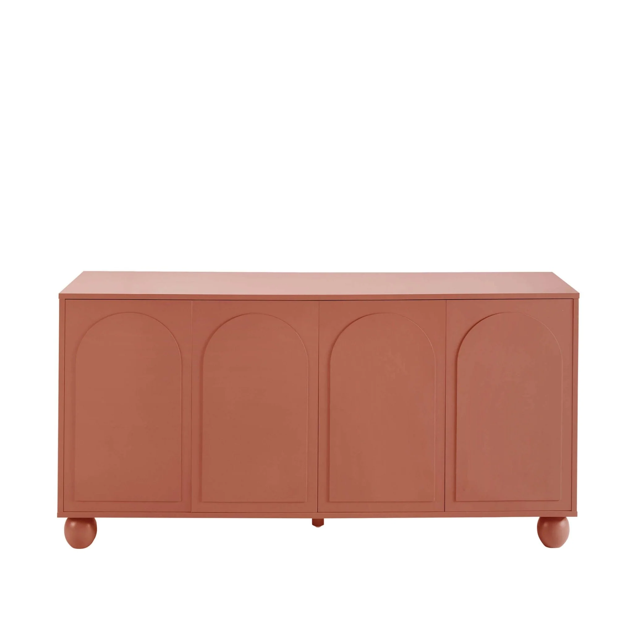 Rachel Arch Front 4 Door Sideboard - Terracotta - Image 3