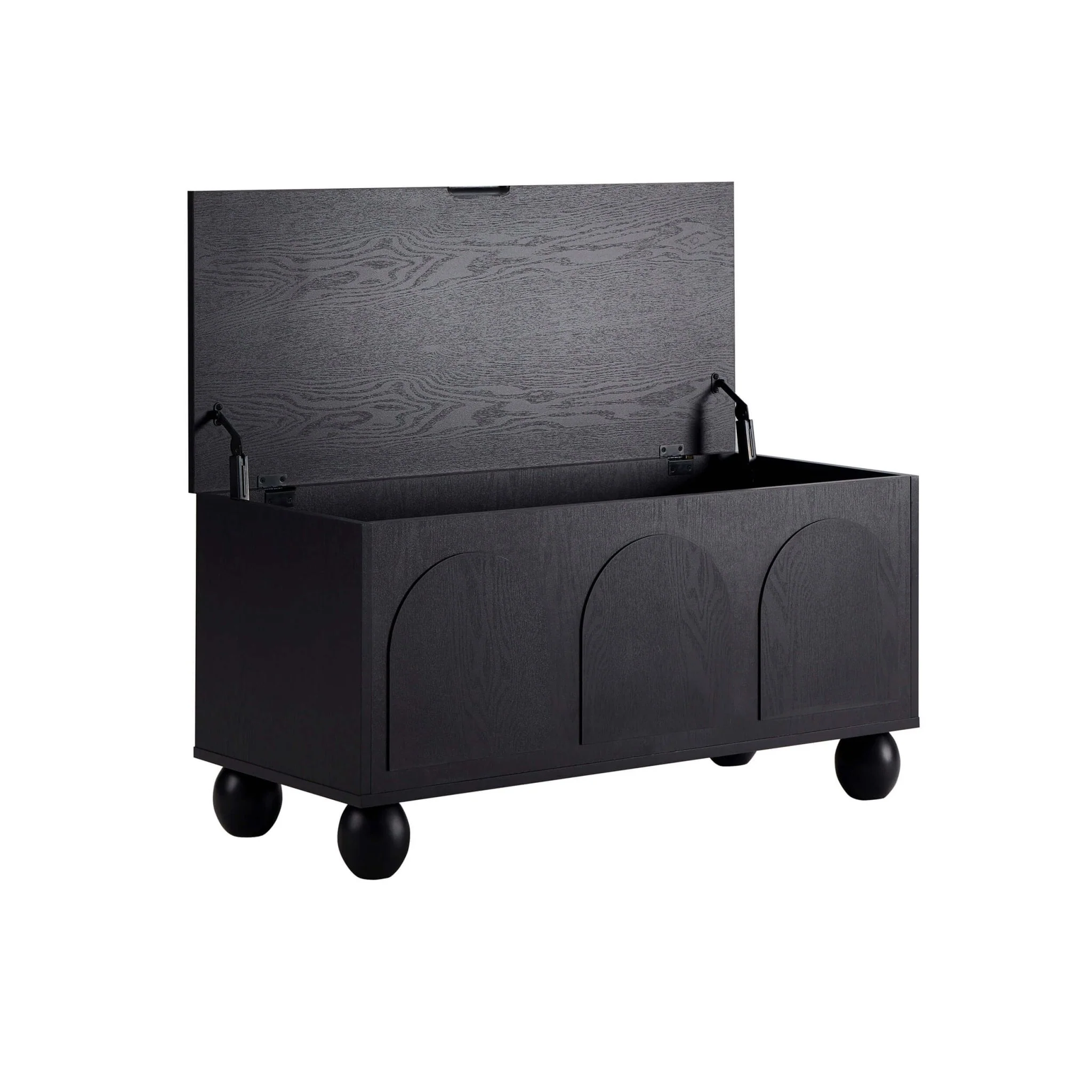 Rachel Arch Front Seated Storage - Black - Image 6