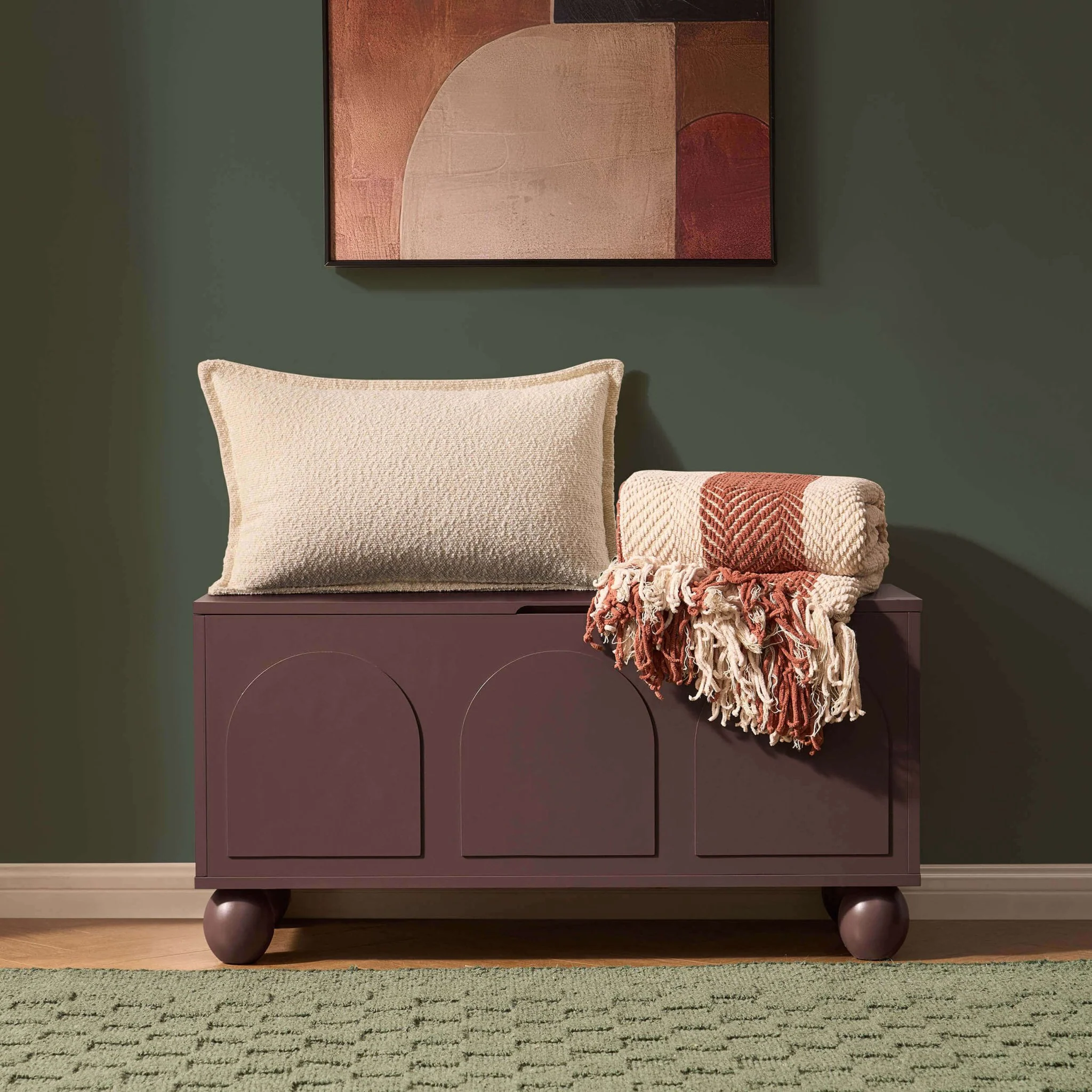 Rachel Arch Front Seated Storage - Mocha - Image 2