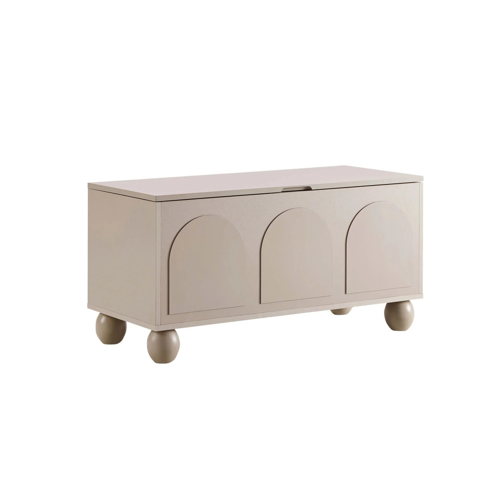 Rachel Arch Front Seated Storage - Taupe - Image 4