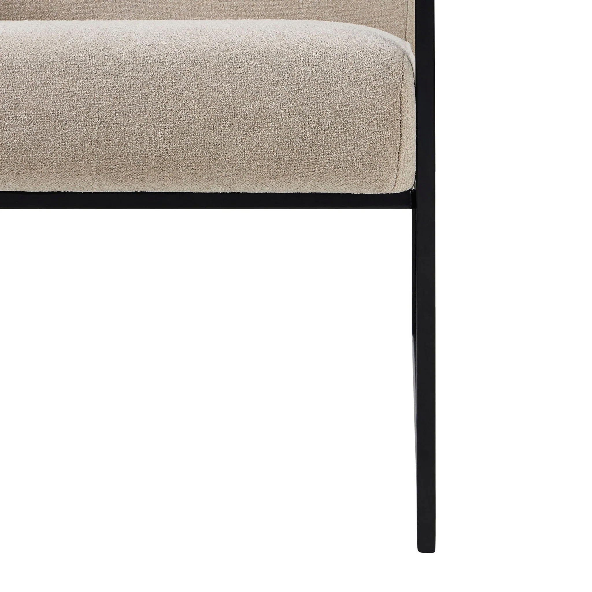 Rae Accent Chair - Chenille Greige - Image 5