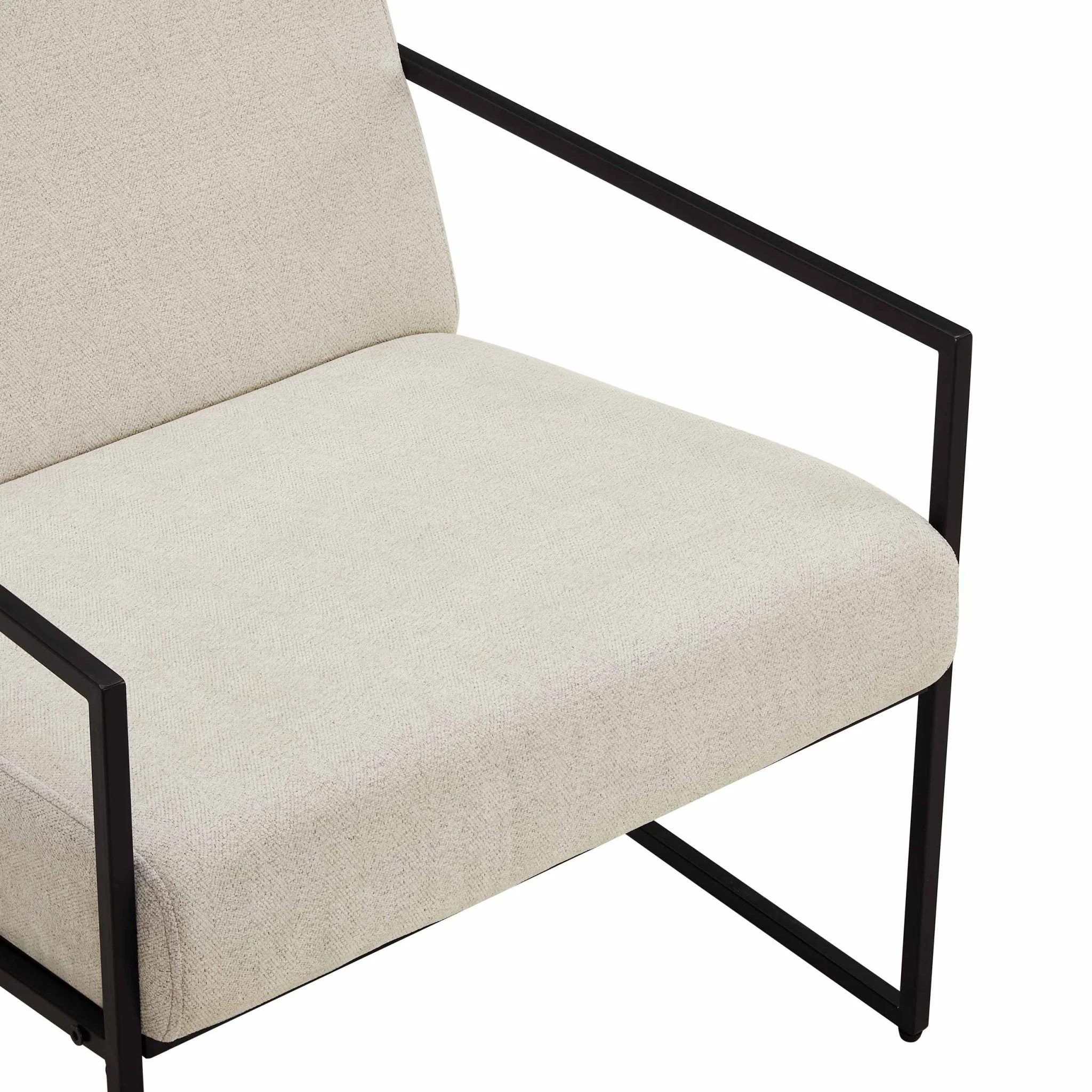 Rae Accent Chair - Light Beige - Image 4