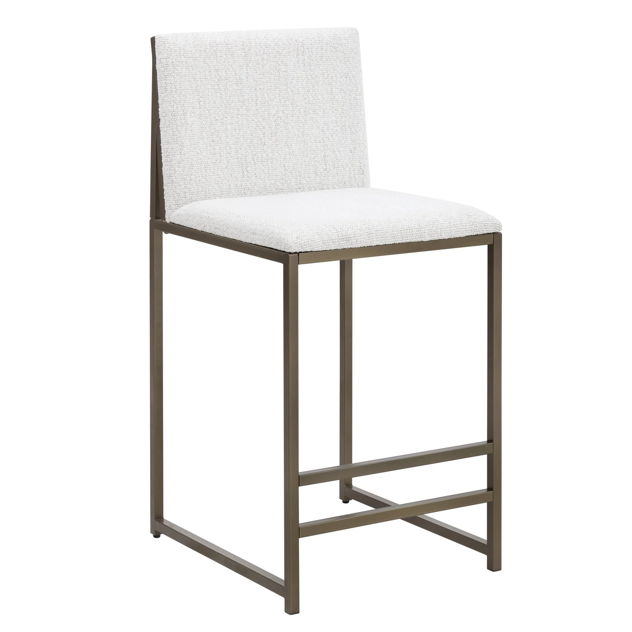Rae Set of 2 Barstools - Ivory Boucle - Image 3