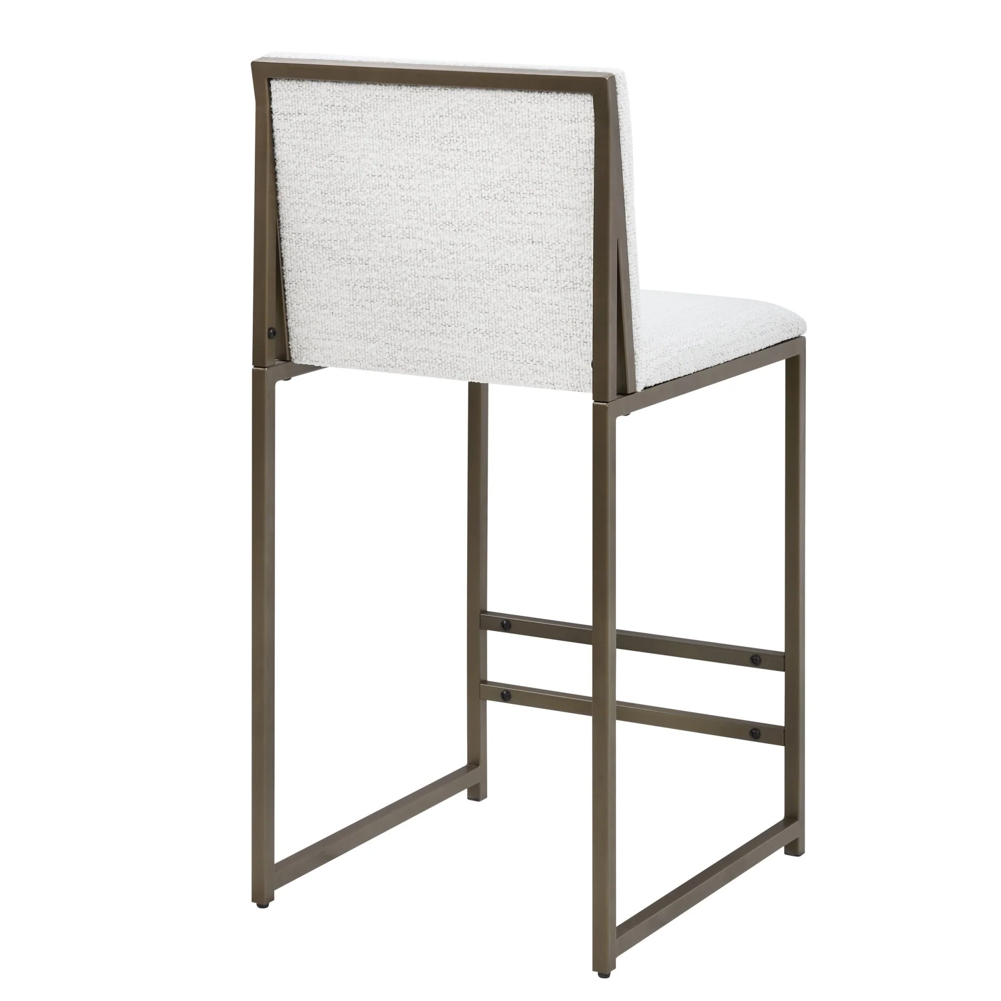 Rae Set of 2 Barstools - Ivory Boucle - Image 5